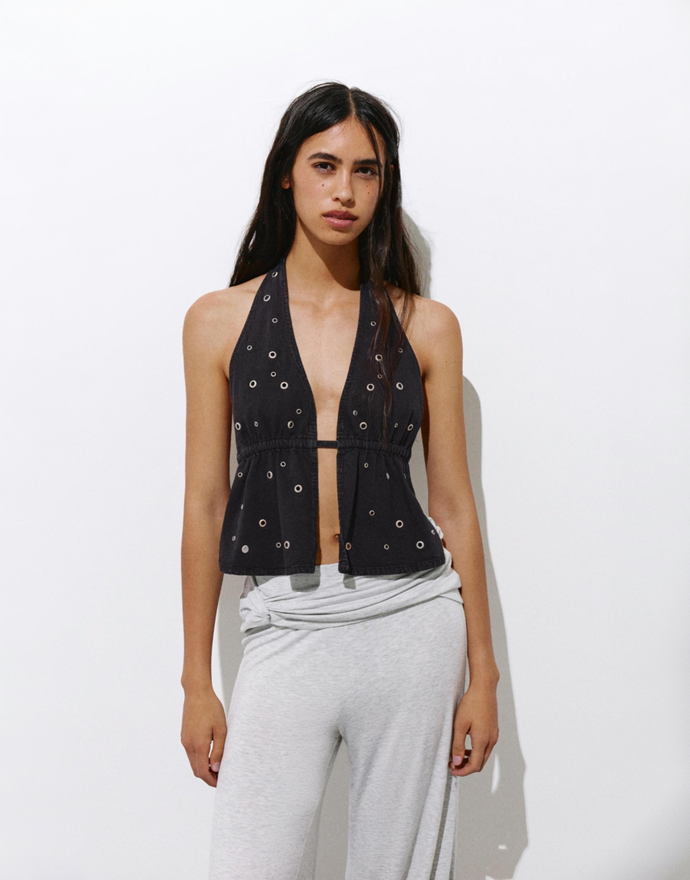 Kuşgözü detaylı halter top - Görsel 26