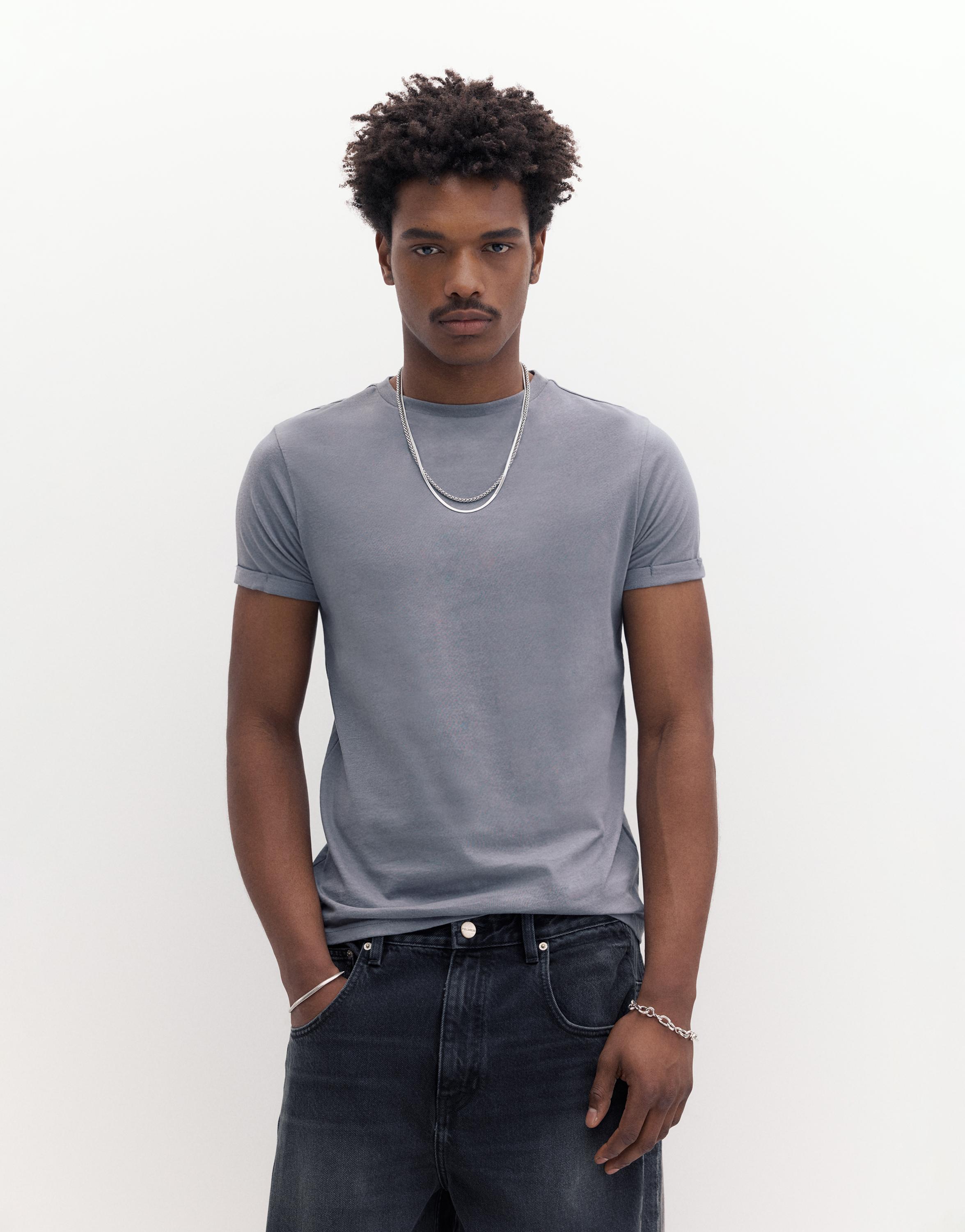 Muscle fit T-shirt — Blue