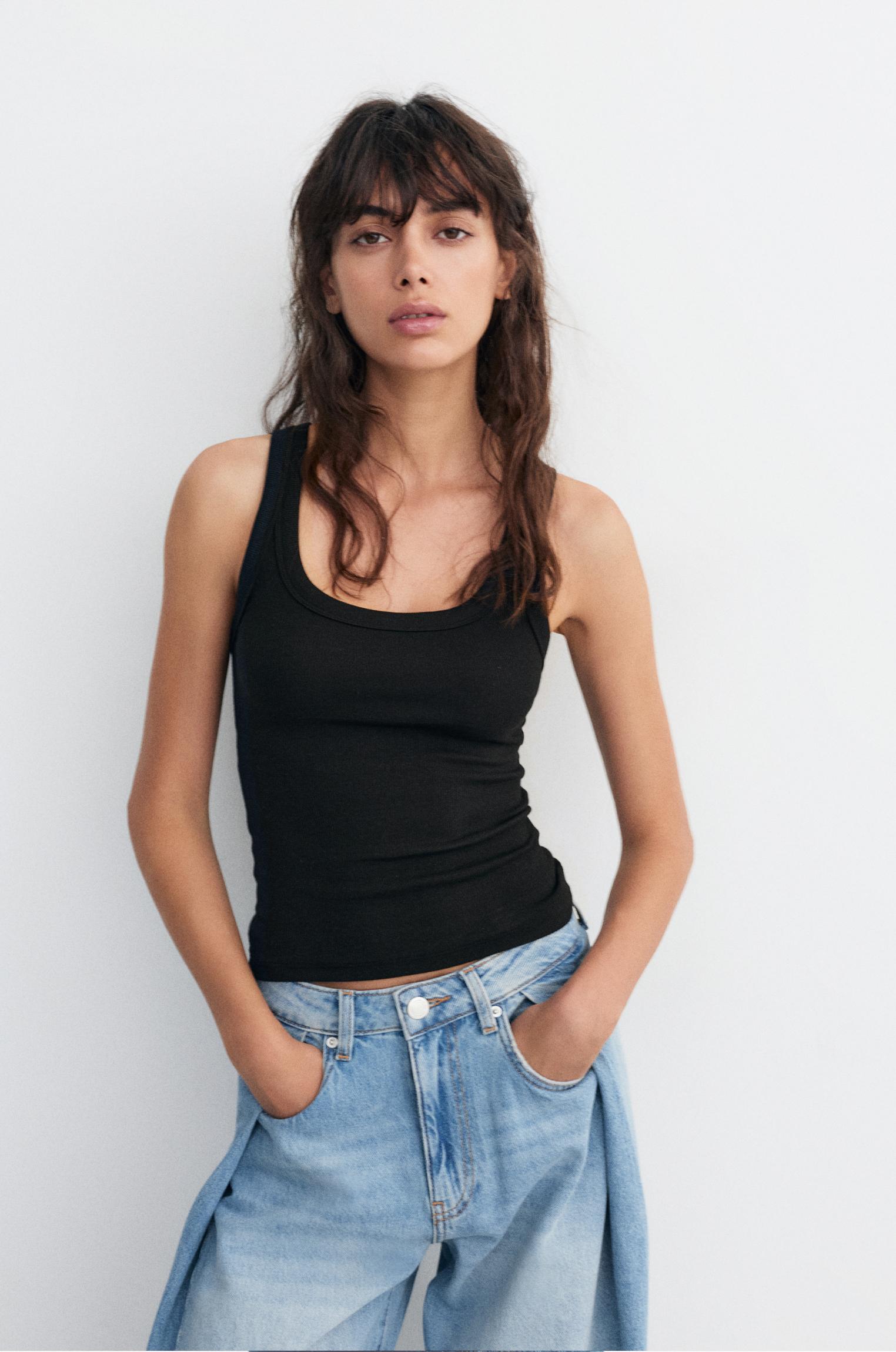 Basic tank top — Black