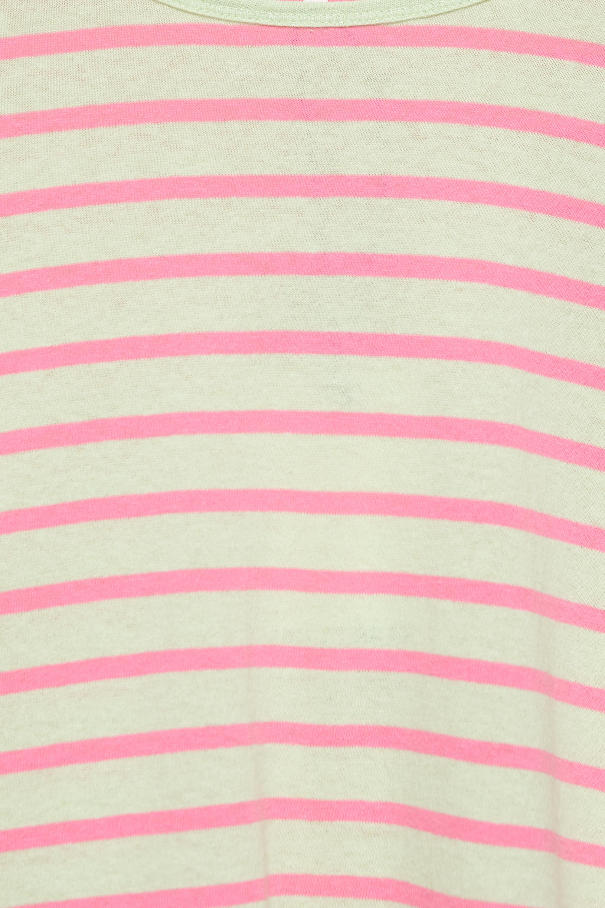 Oversize long sleeve striped T-shirt — Lime