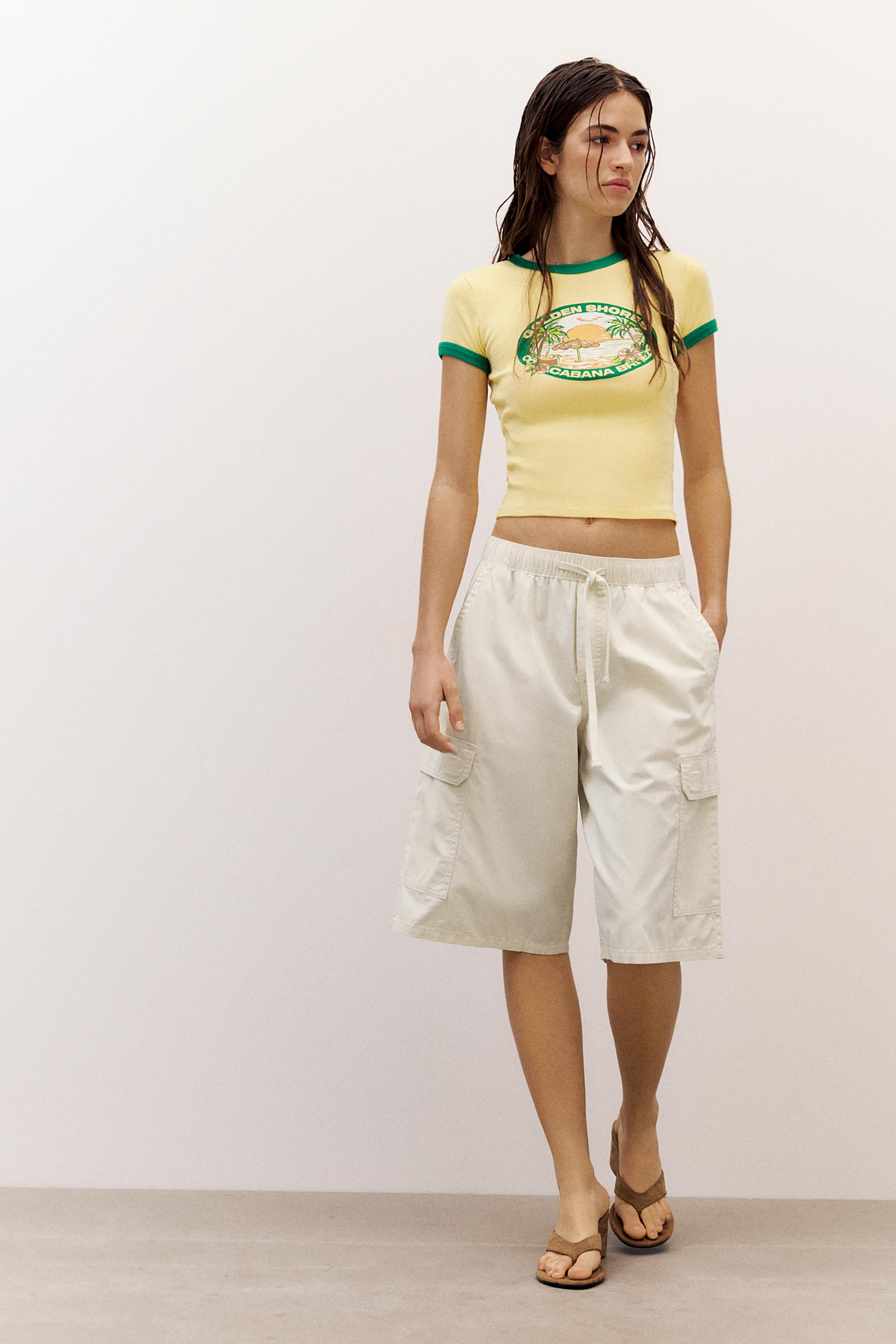 Cargo Bermuda shorts — Beige