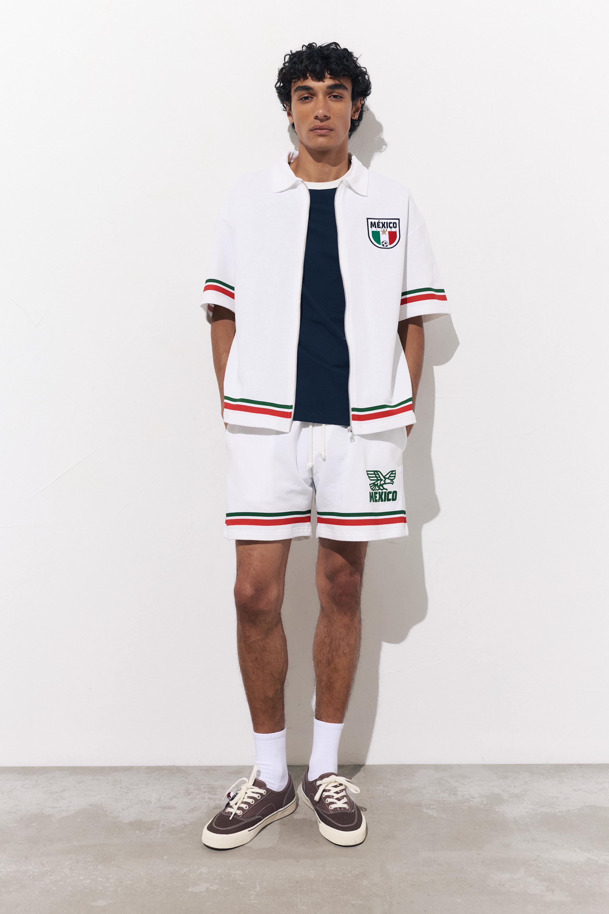 Mexico FIFA WORLD CUP 26™ zip polo shirt — Off white