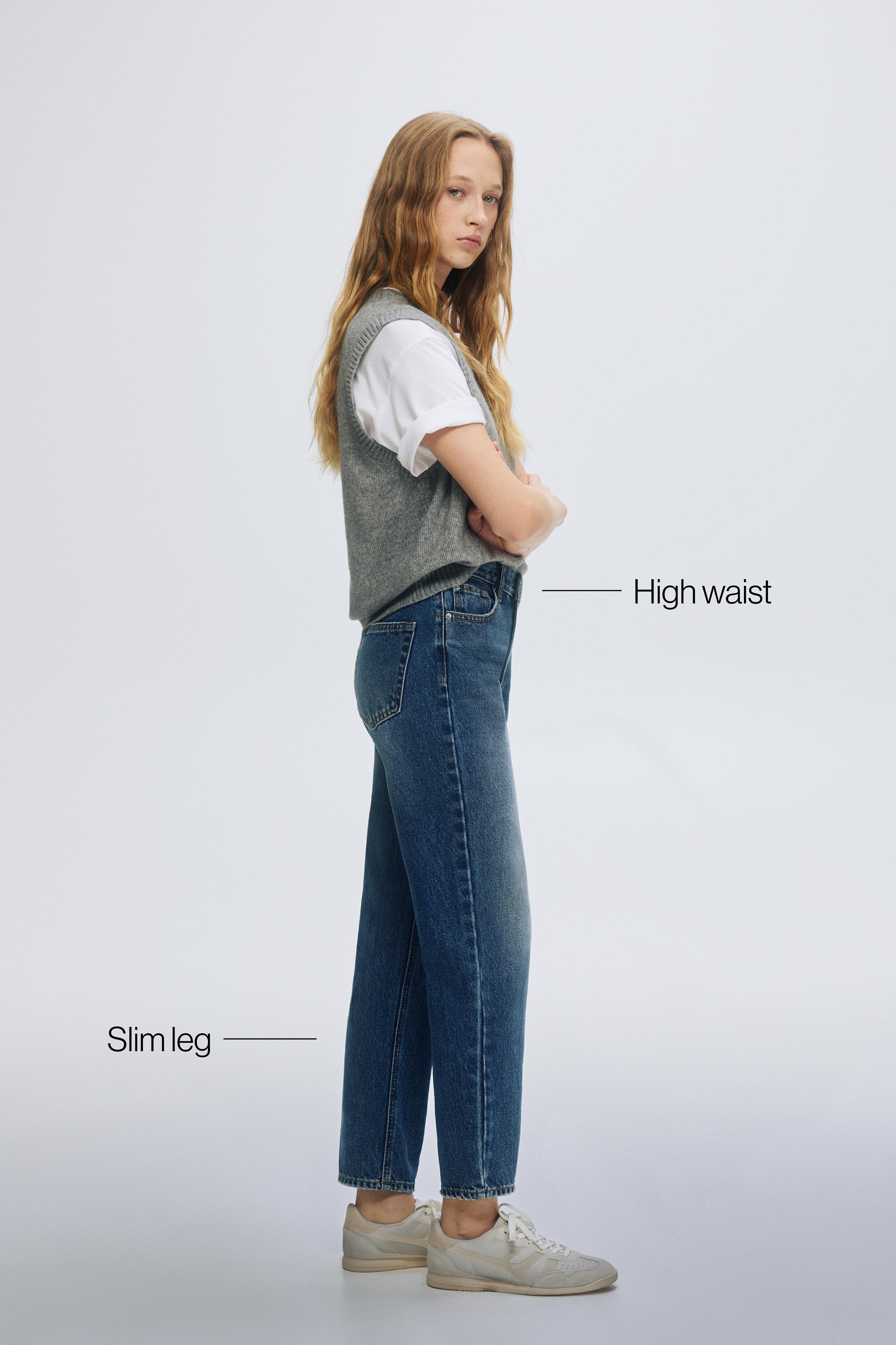 Mom fit yüksek bel jean - Görsel 60