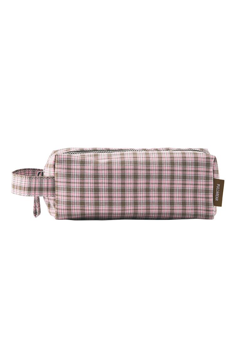 Check print case — Pink