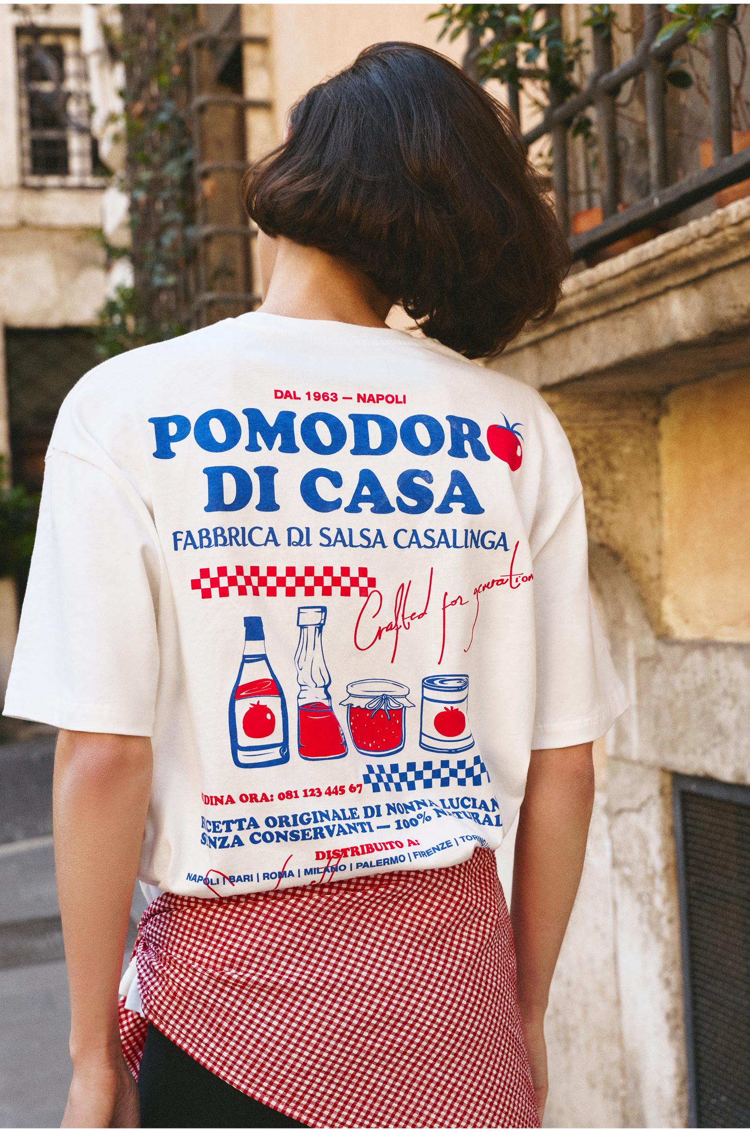Maglietta Grafica Pomodoro