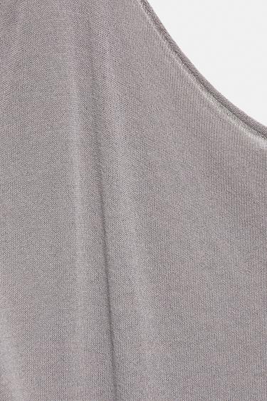 Elastic waist top — Steel 8