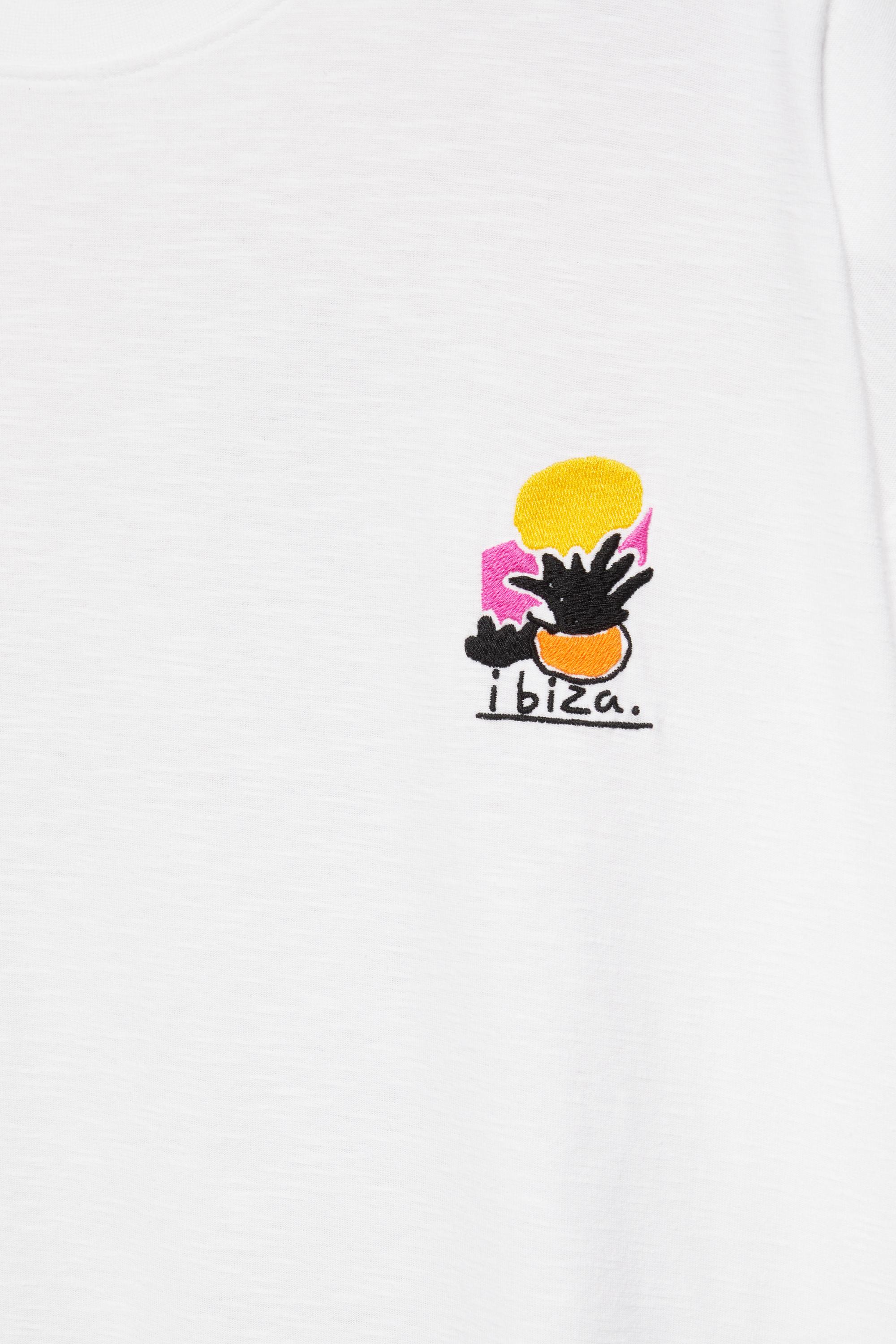 Ibiza graphic boxy-fit T-shirt — White