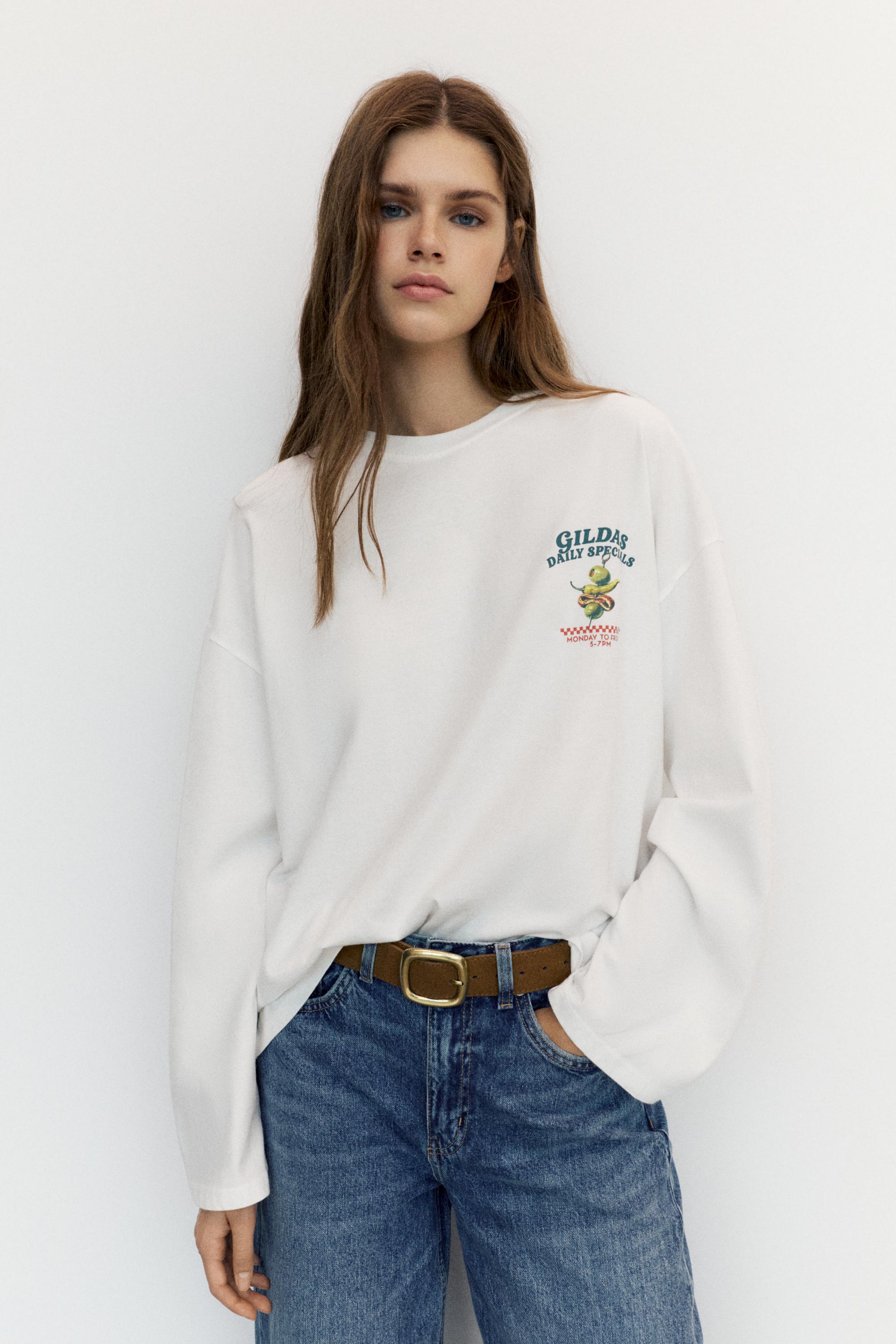 Camiseta oversize gráfico Gilda