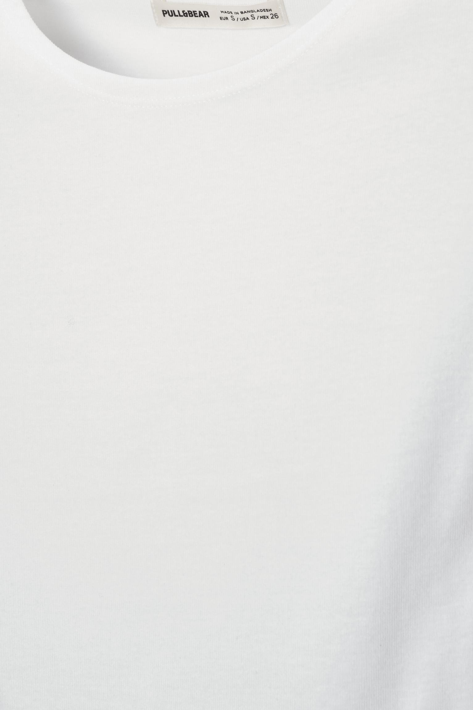 Fitted short sleeve T-shirt — White