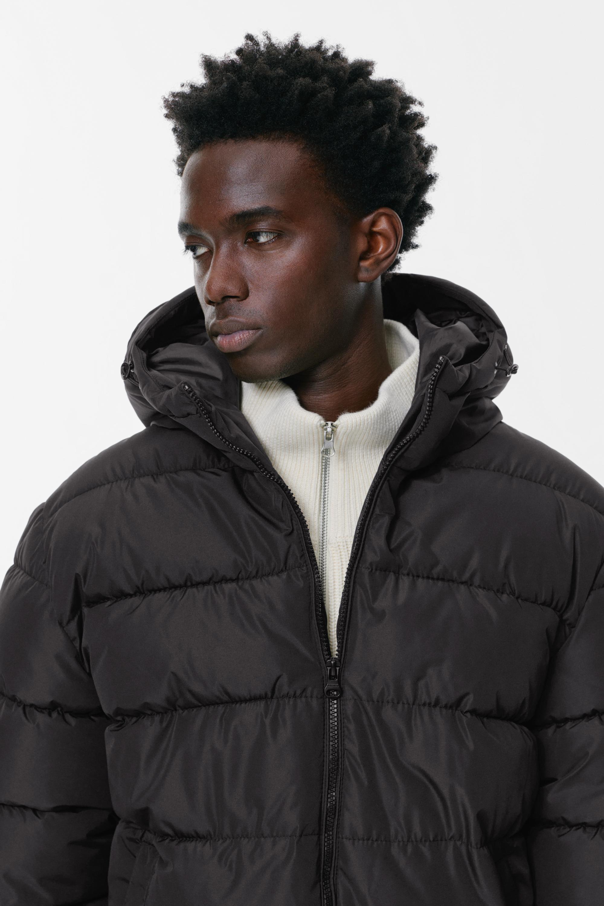 Kapüşonlu hafif şişme ceket - Görsel 21