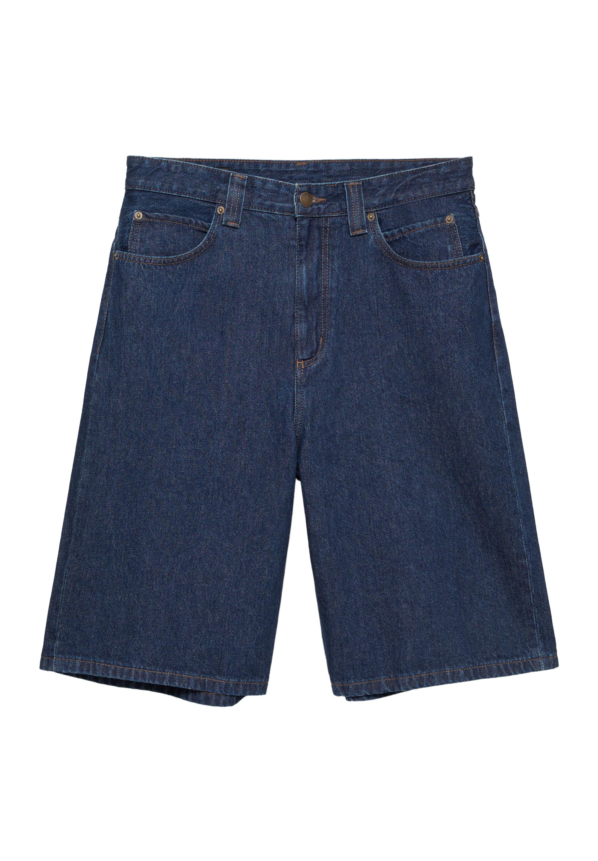Skater denim Bermuda shorts — Navy