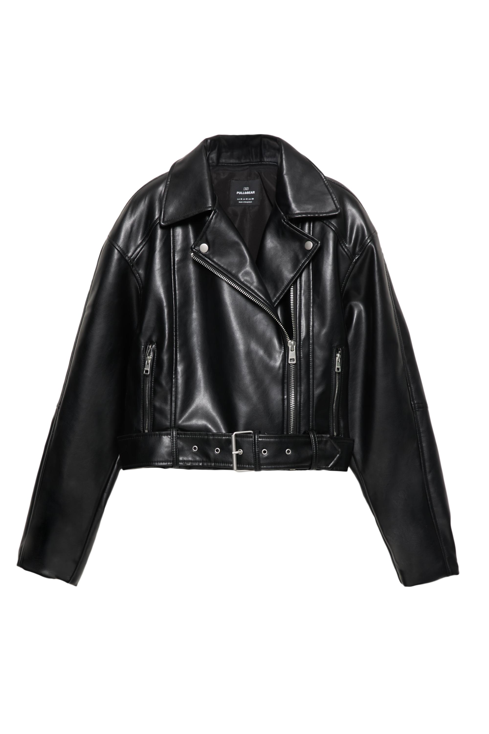Pull&Bear Suni deri biker ceket