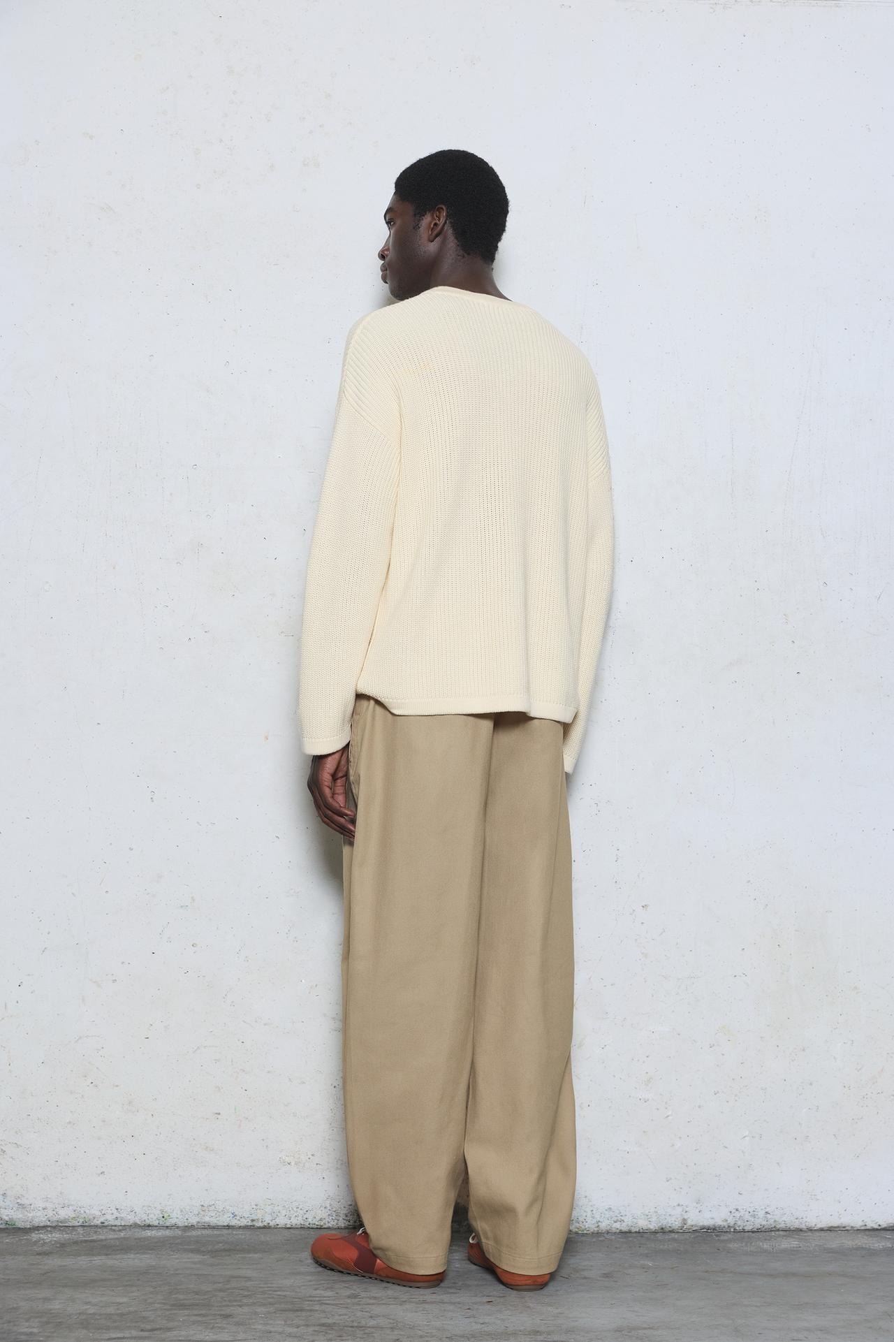 Embroidered jumper — Off white