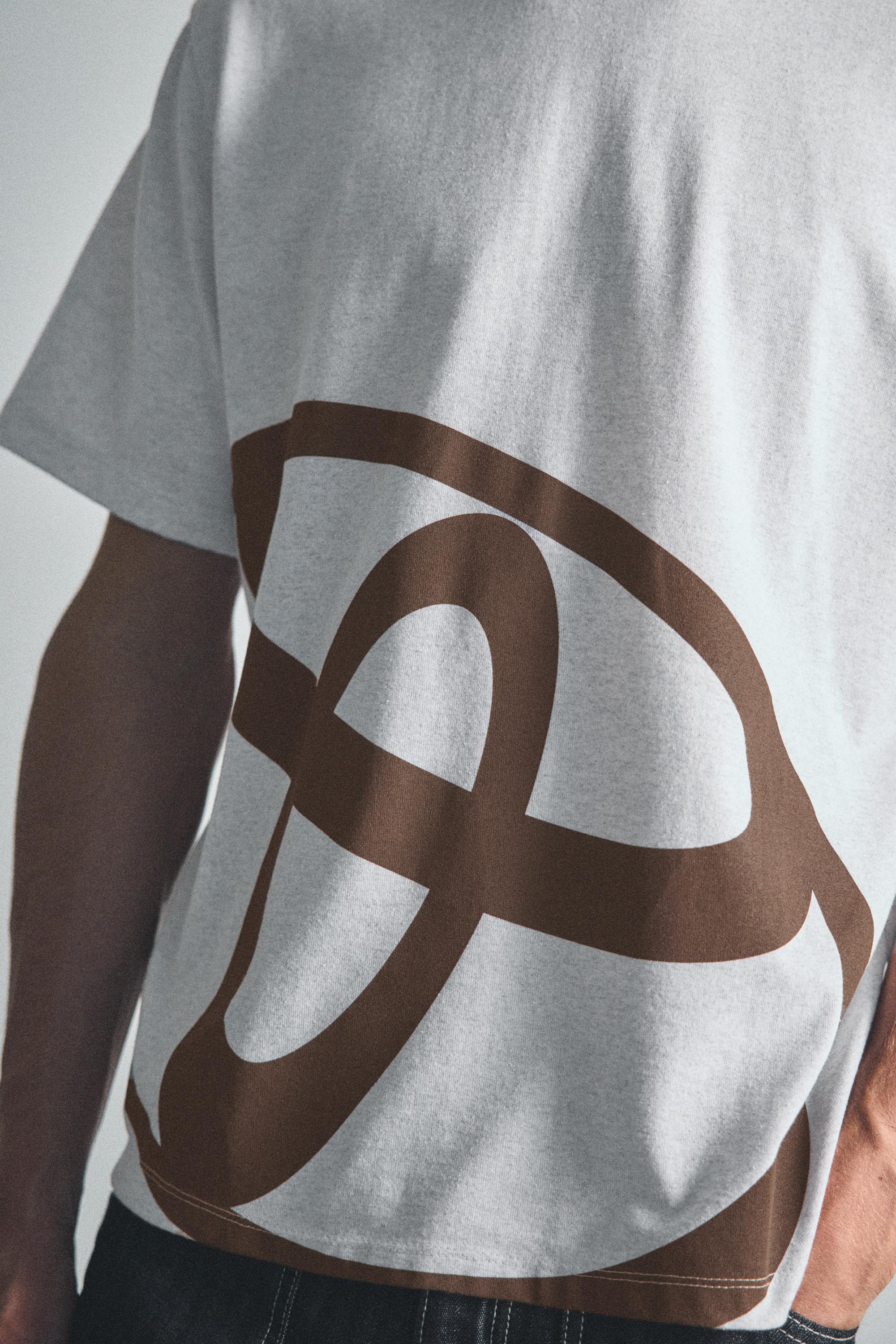 Regular fit Toyota logo T-shirt — Grey marl