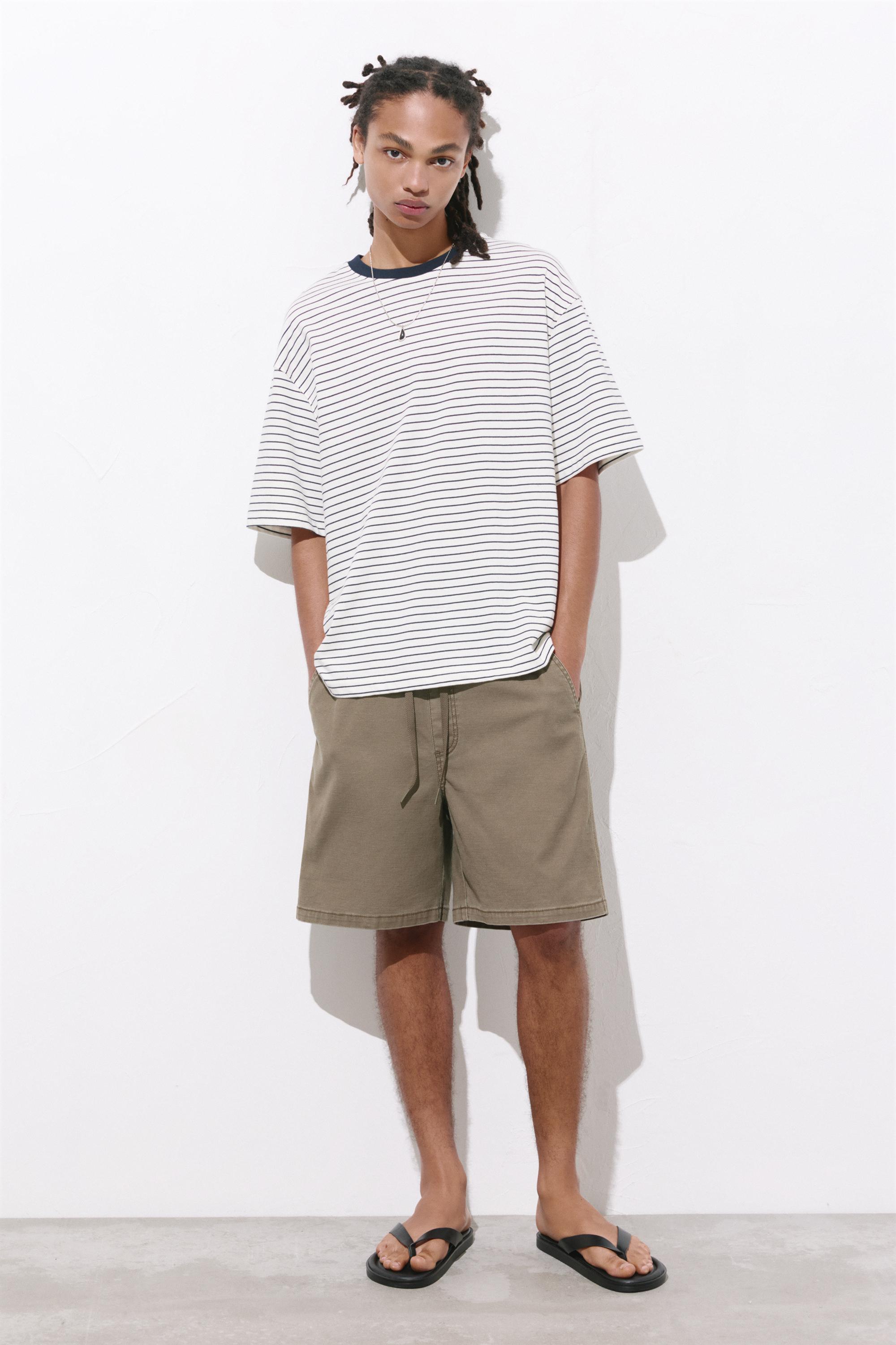 Bermuda sweat shorts — Khaki