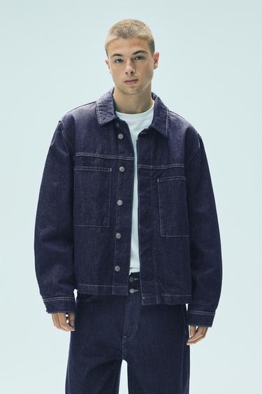Denim jacket with pockets — Navy 2