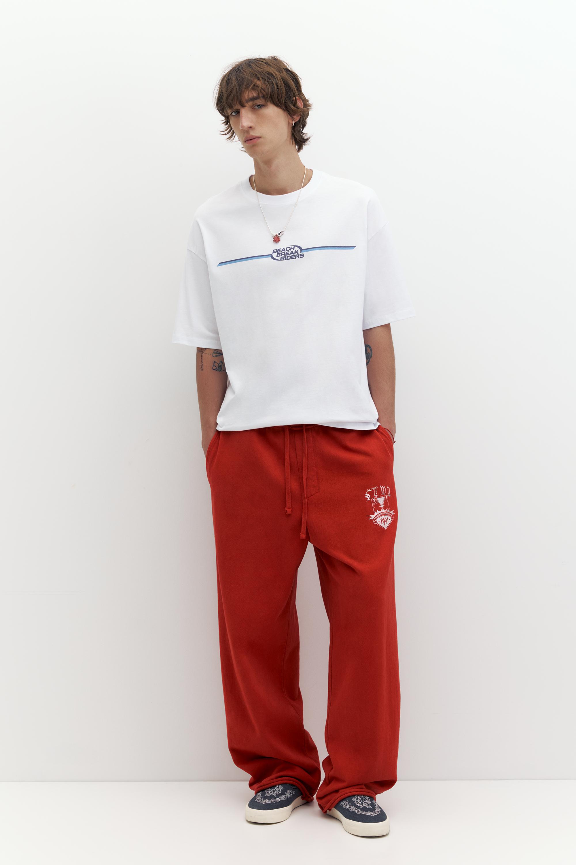 STWD beach graphic T-shirt — Off white