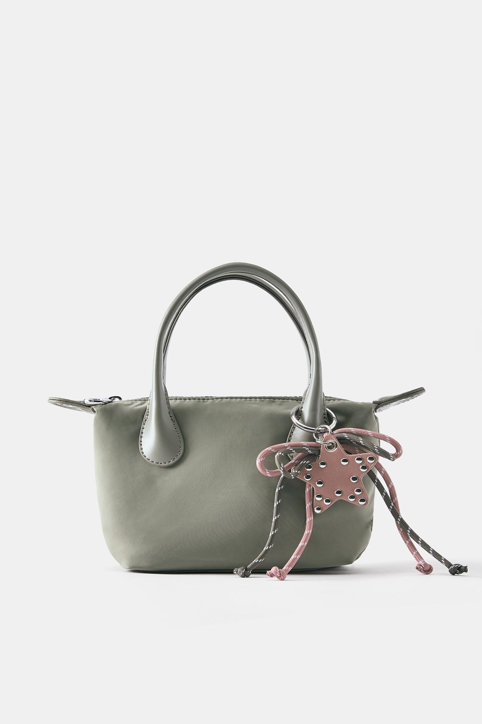 Embellished nylon crossbody bag — Mint green
