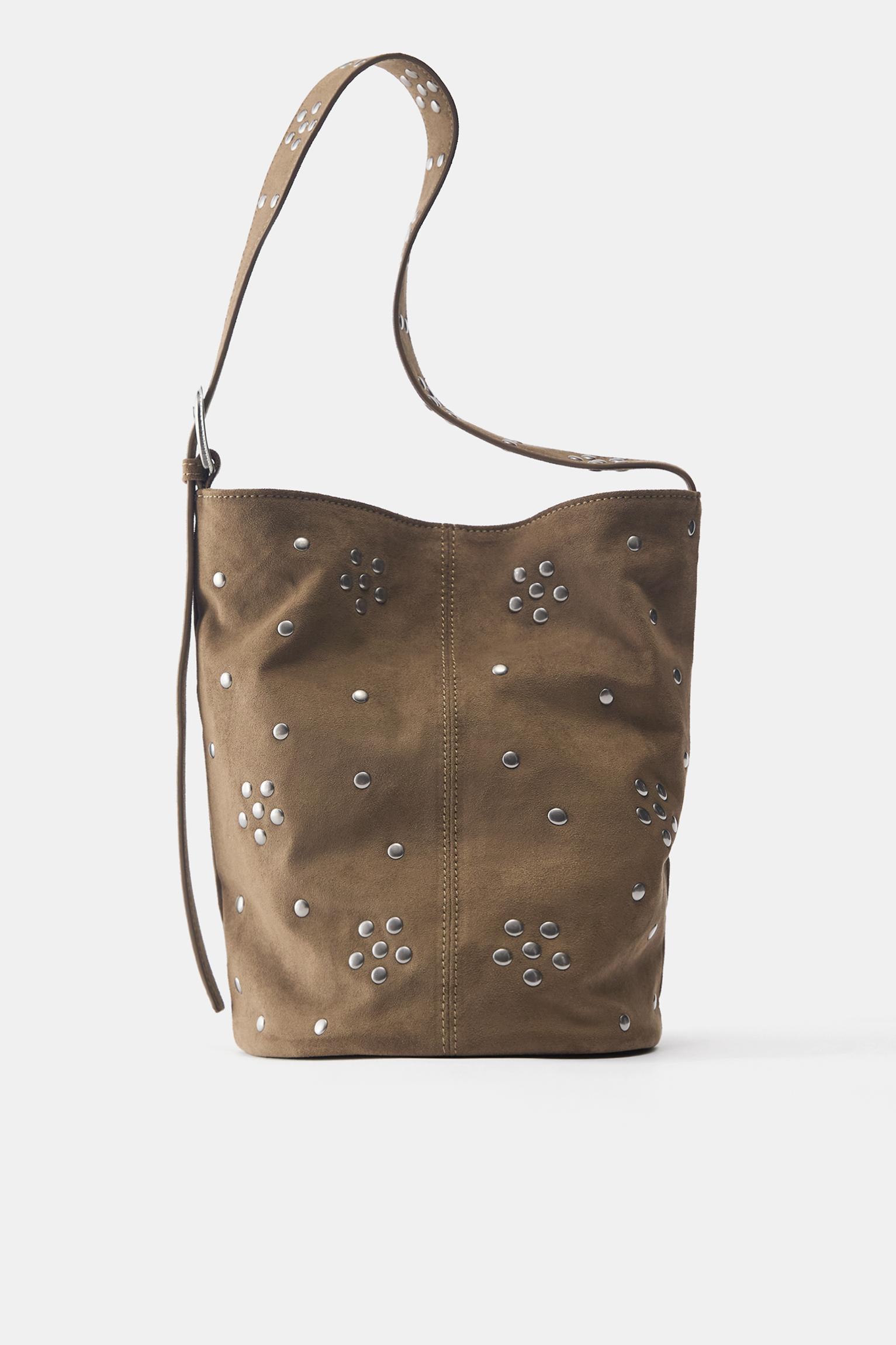 Zımba detaylı shopper çanta - Görsel 25