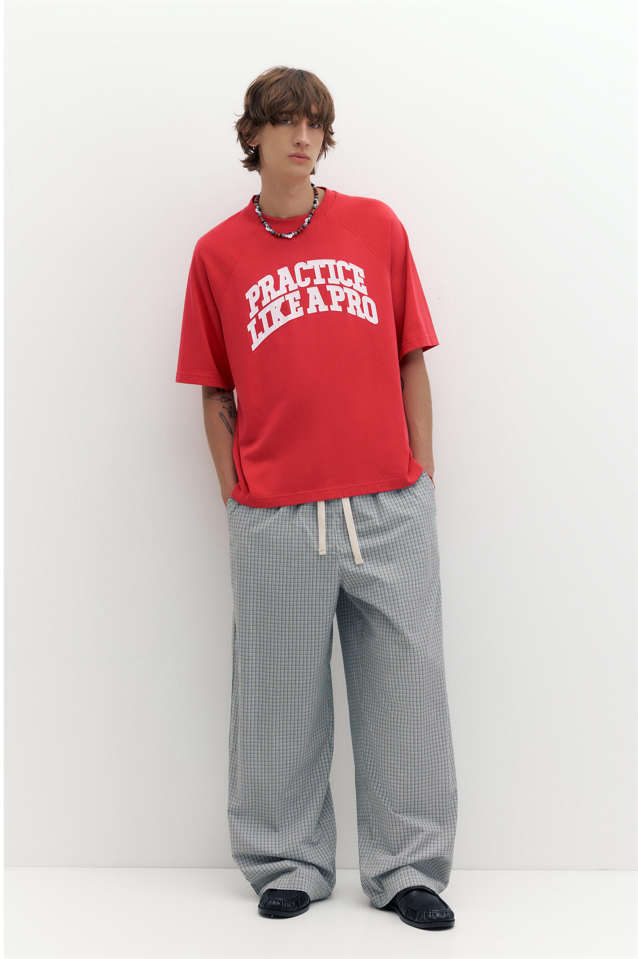 STWD raglan graphic T-shirt — Red
