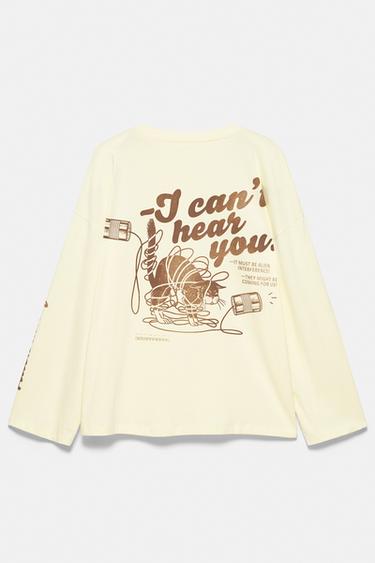 Long sleeve cat T-shirt — Butter 8