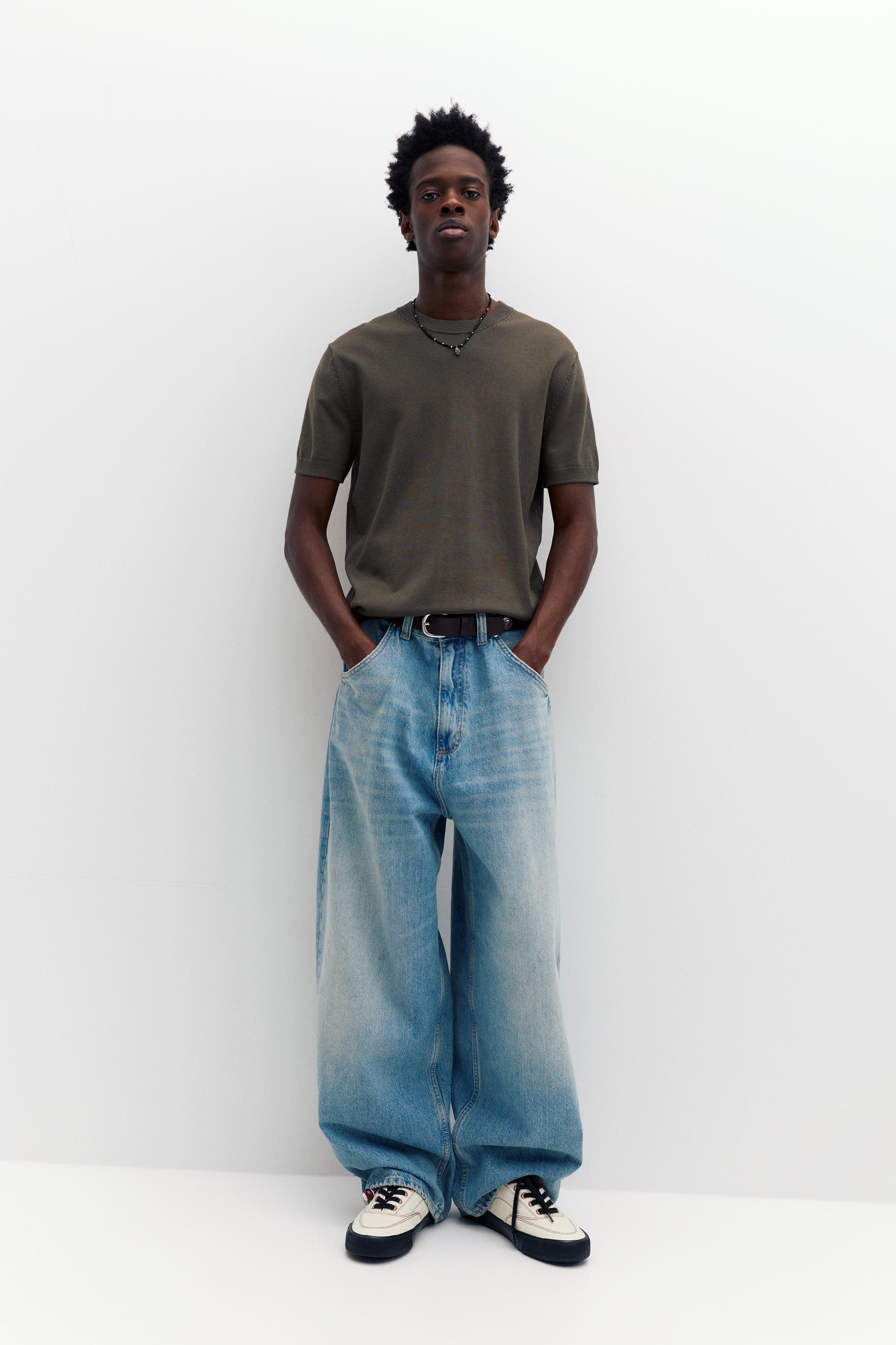 Short sleeve jumper — Mole brown