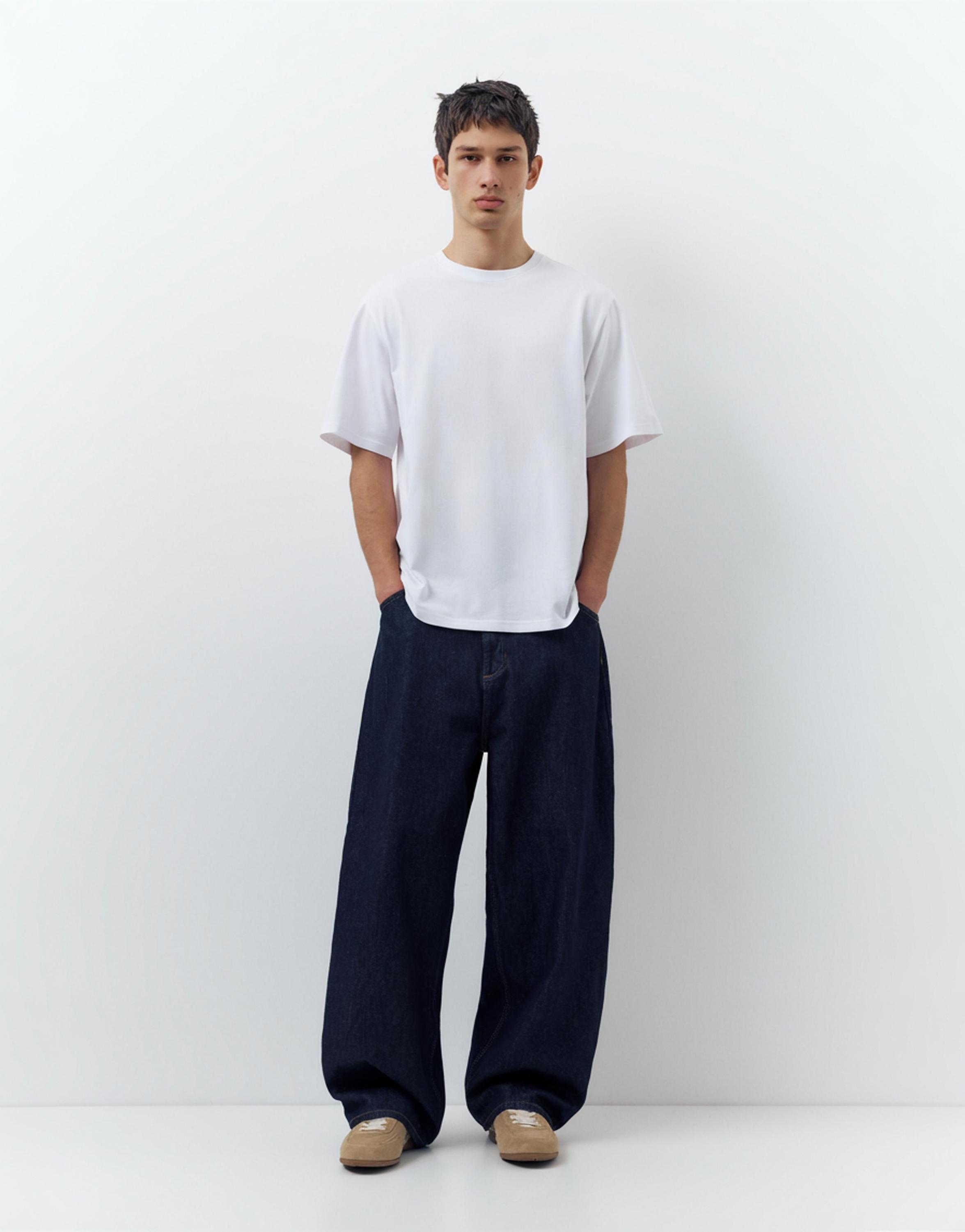 3-pack of short sleeve T-shirts — Bluish grey