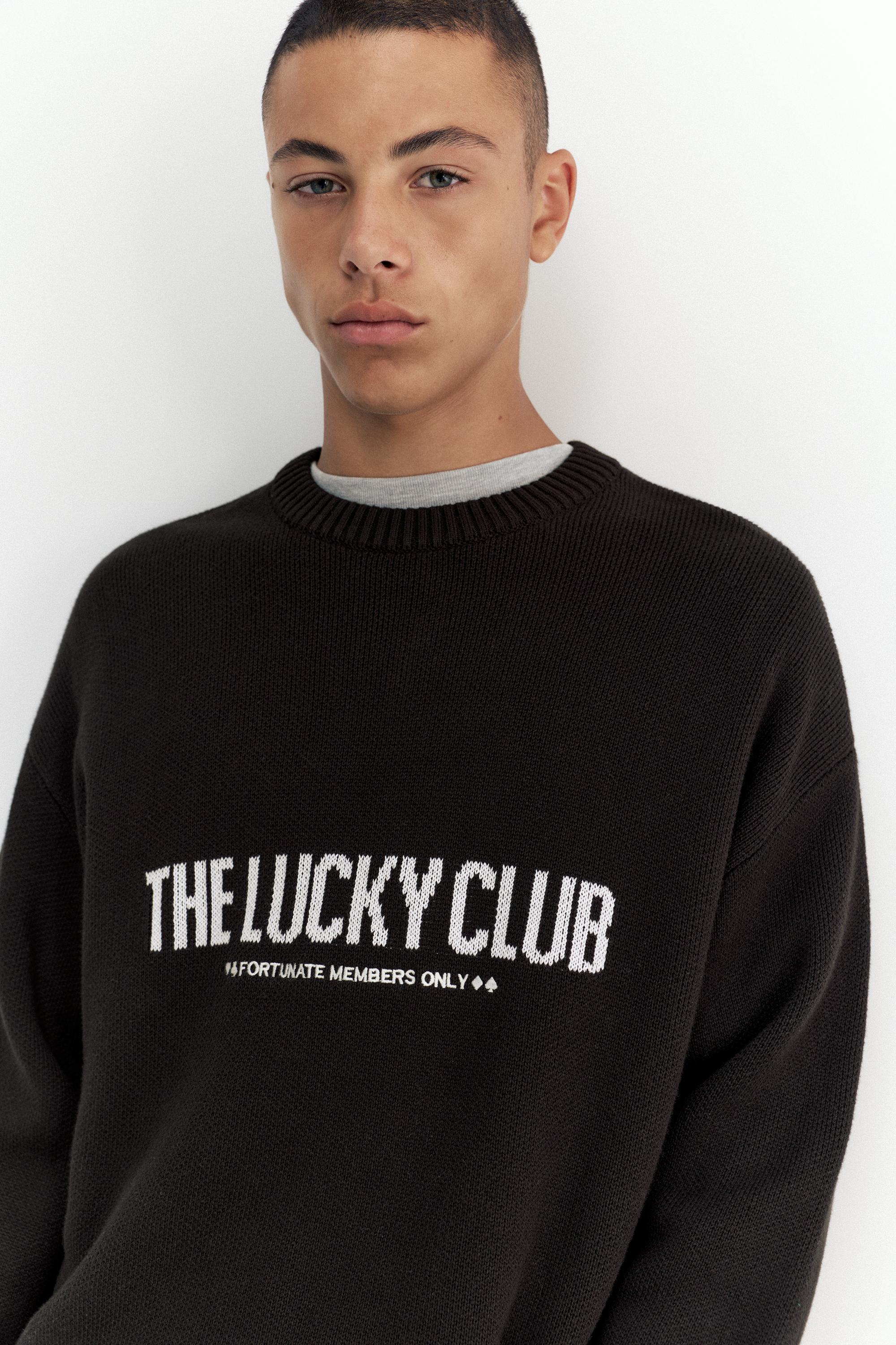 STWD graphic jumper — Black