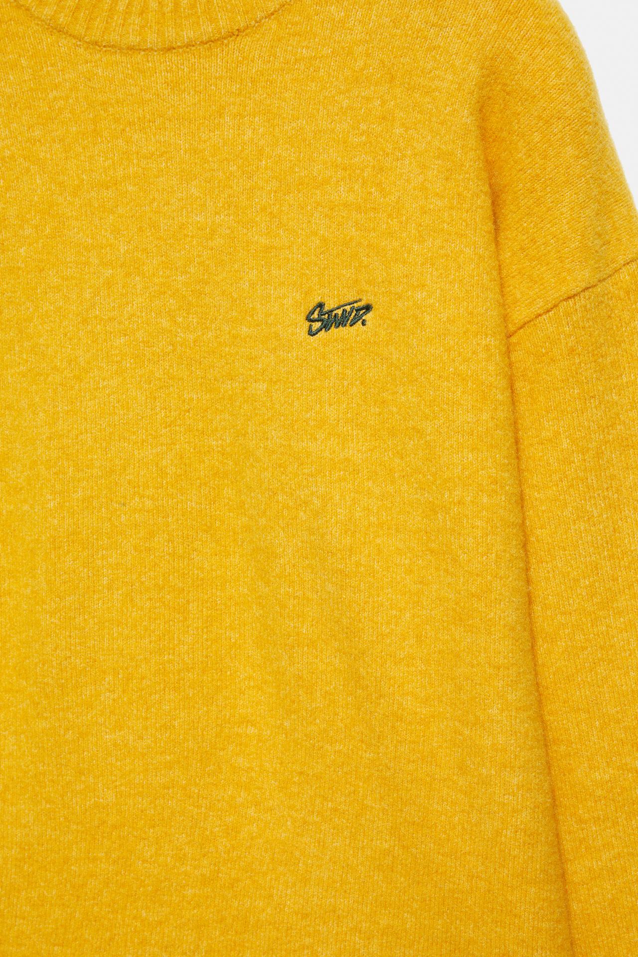 STWD embroidered knit jumper — Yellow