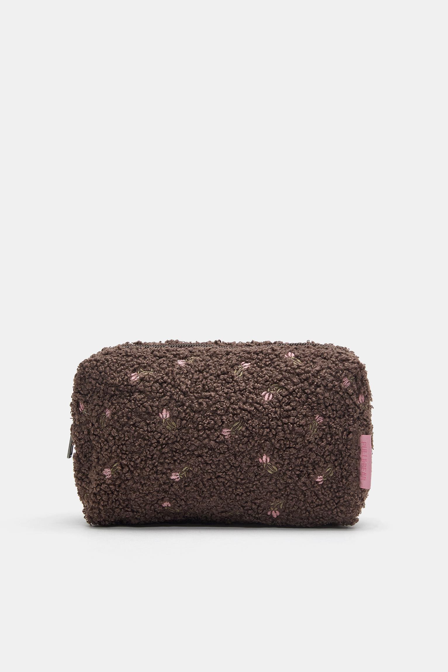 Beauty Case Montone Sintetico Fiori