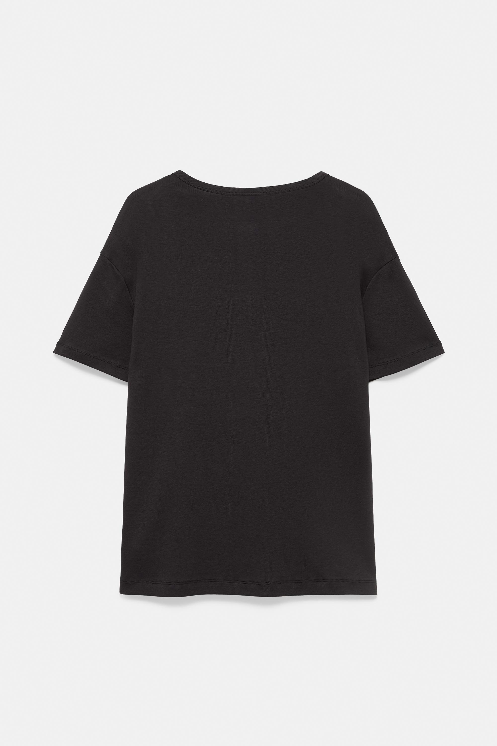 Basic Henley T-shirt — Black