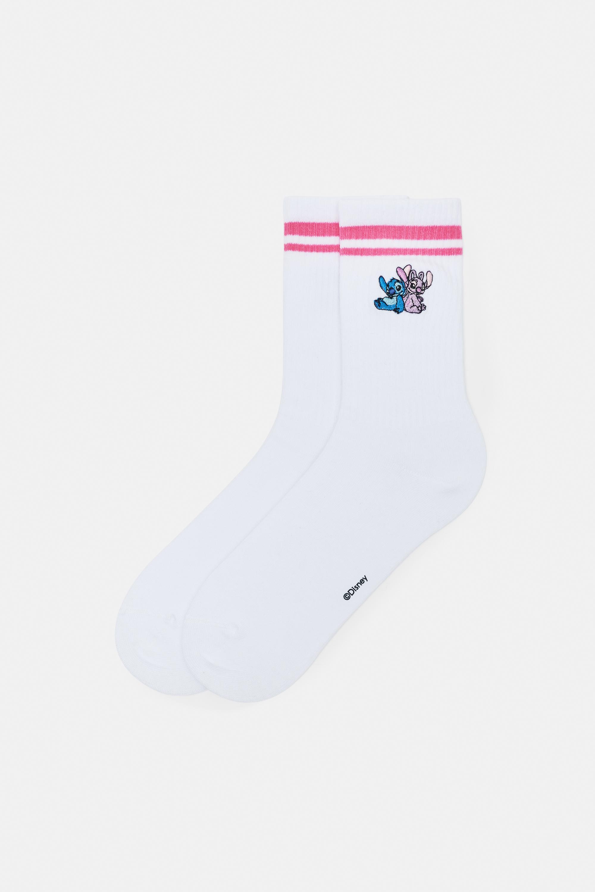 Stitch socks — Pink