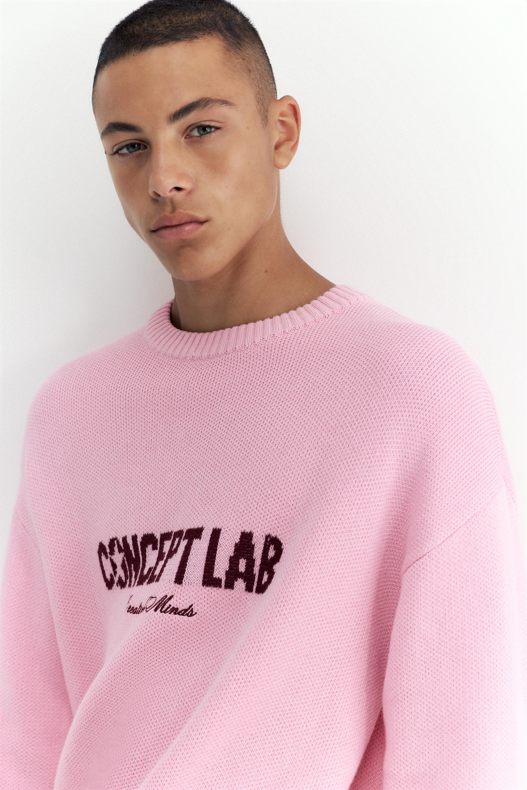 STWD graphic jumper — Pastel pink