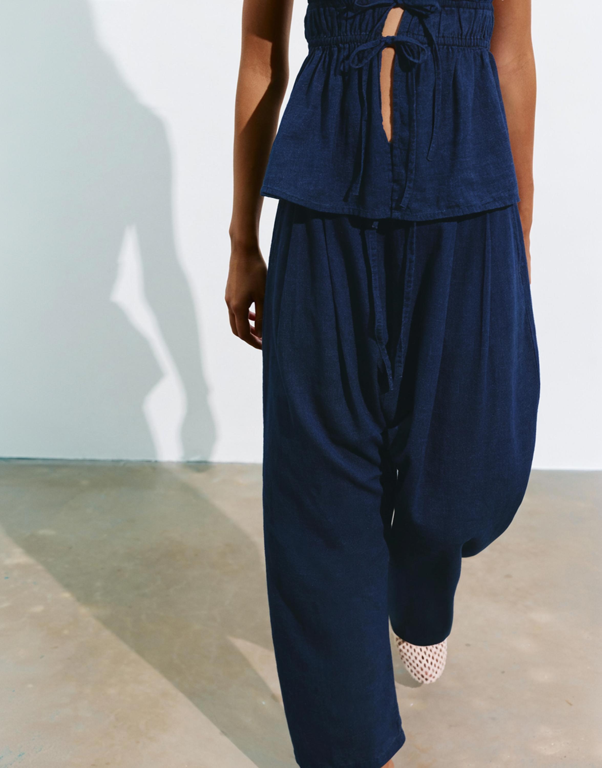 Fluid baggy jeans — Dark blue