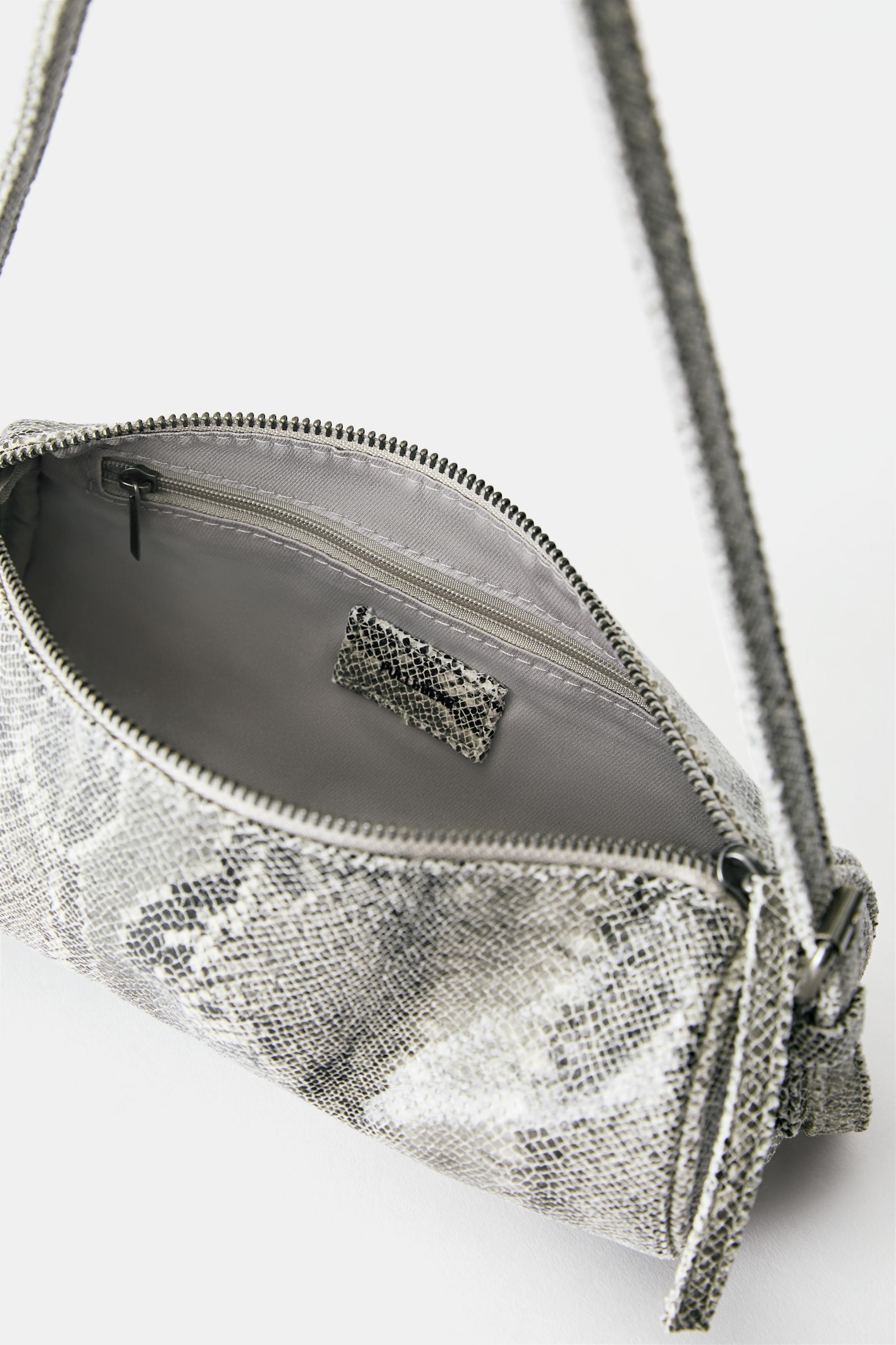 Snakeskin print shoulder bag — Multi-coloured