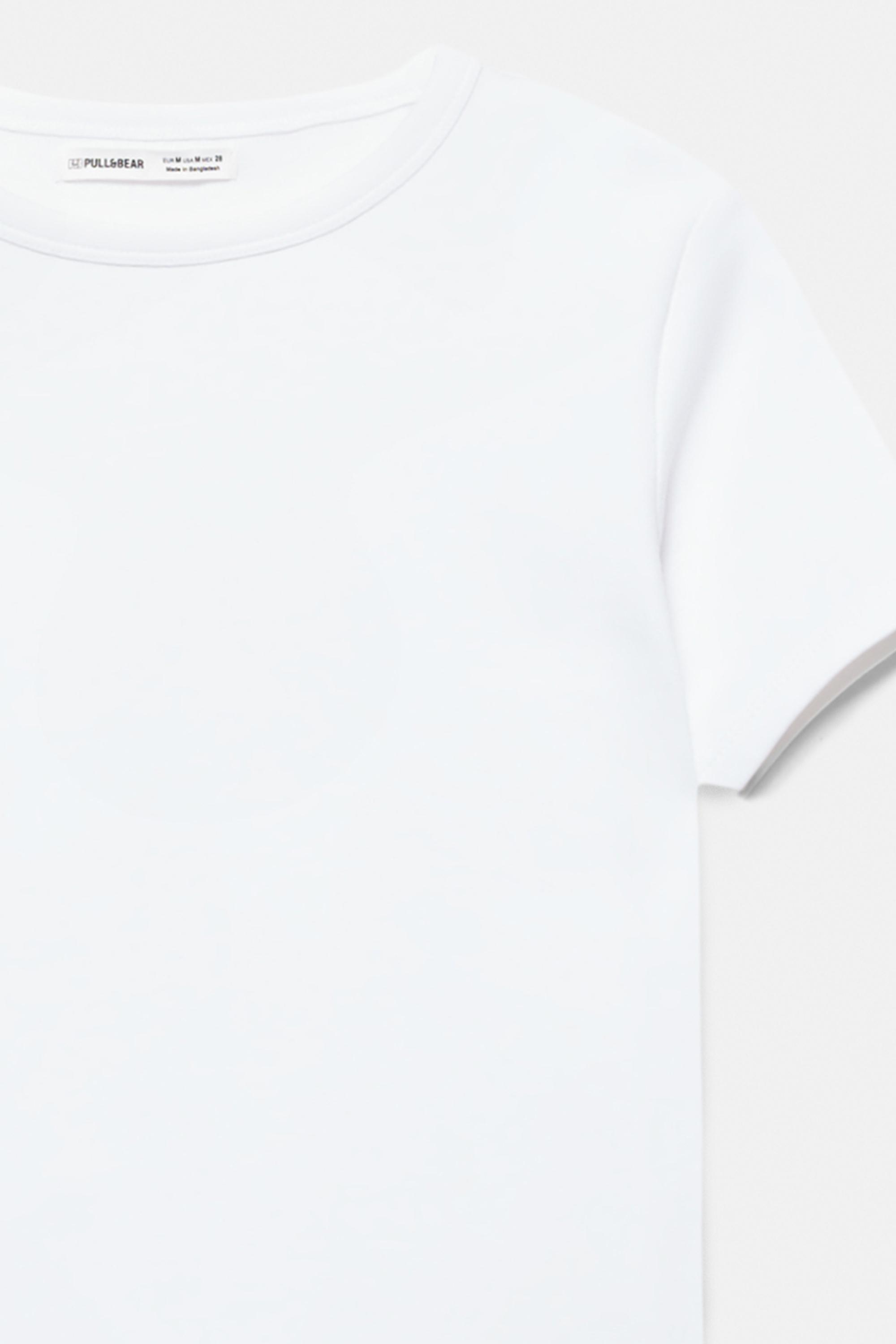 Fitted short sleeve T-shirt — White