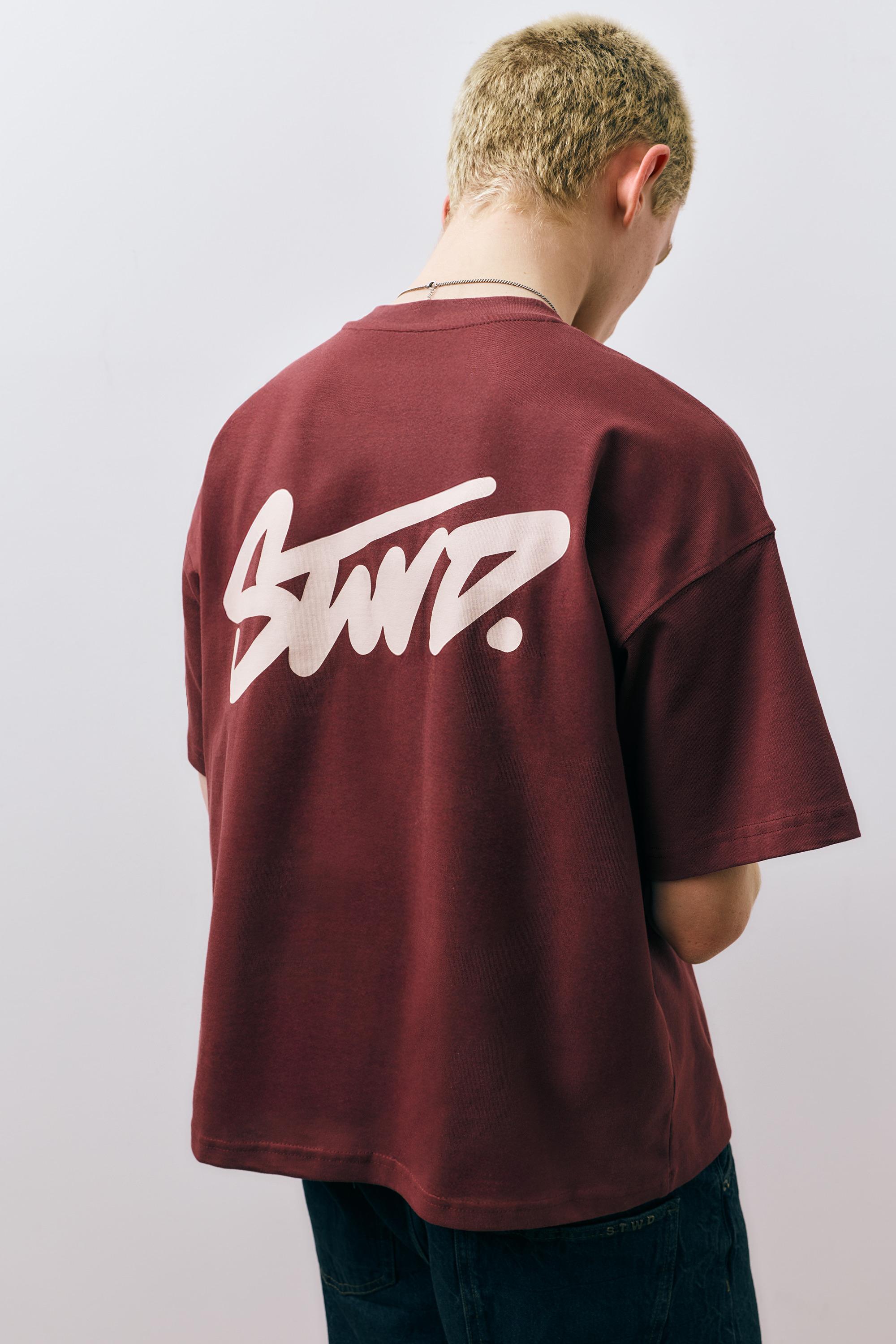 STWD logolu salaş t-shirt - Görsel 22