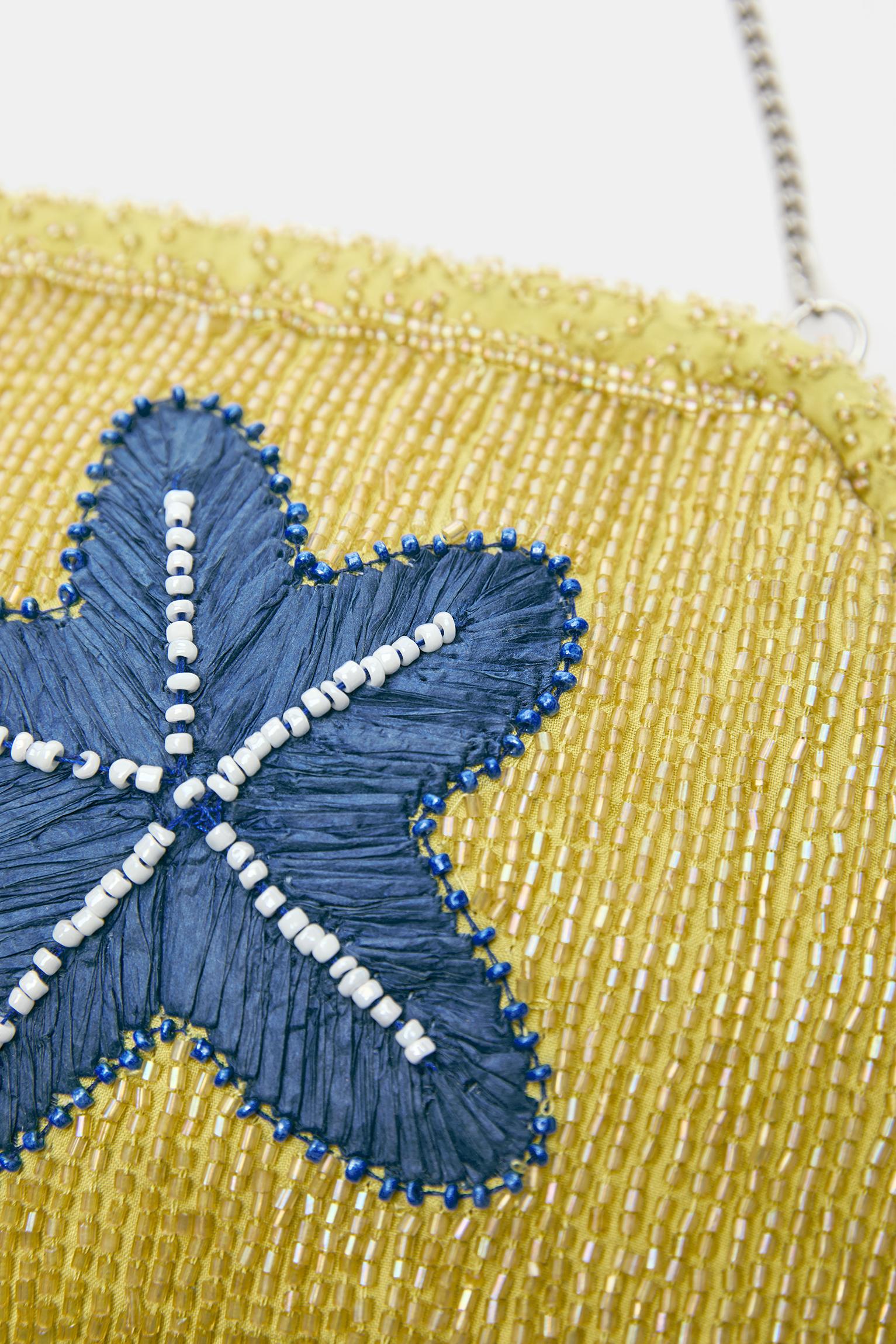 Boncuklu clutch çanta - Görsel 6