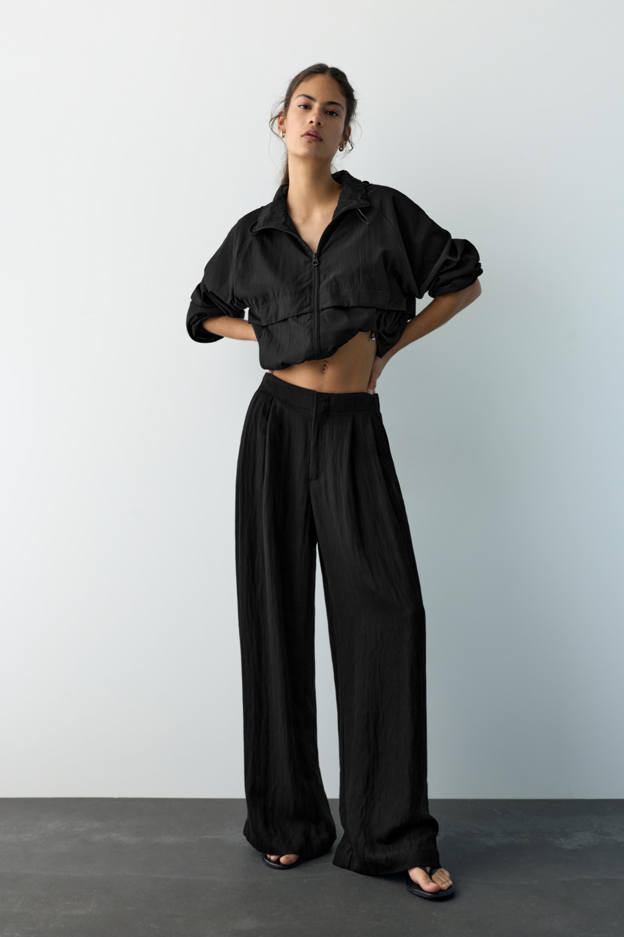 Düğmeli ve fermuarlı, kemer tokalı, önü pensli, elastik belli, tailored fit pantolon. - Görsel 6