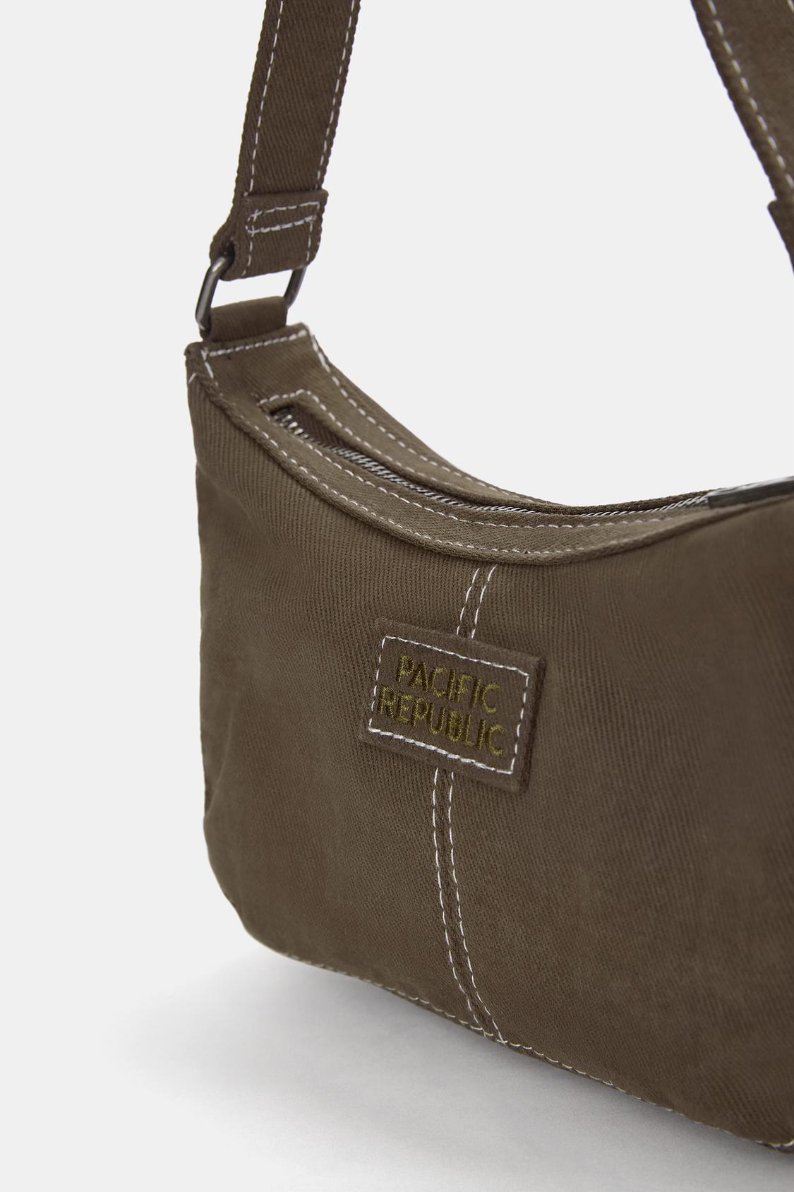 Canvas shoulder bag - pull&bear