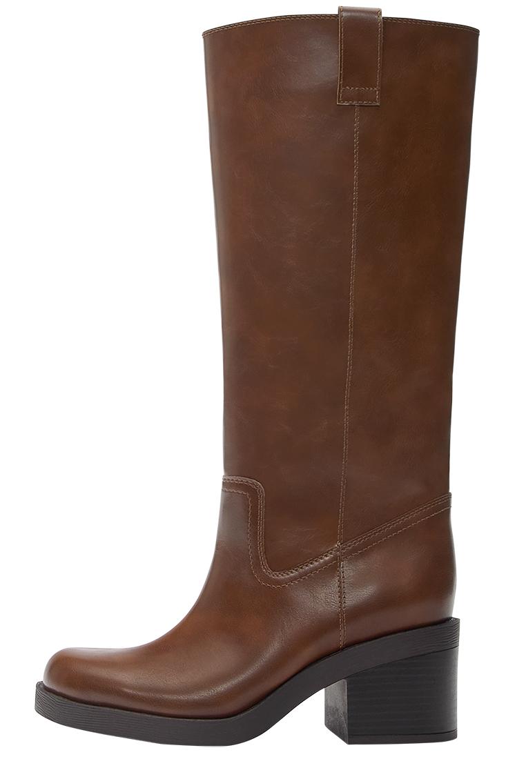 High-heel boots — Brown