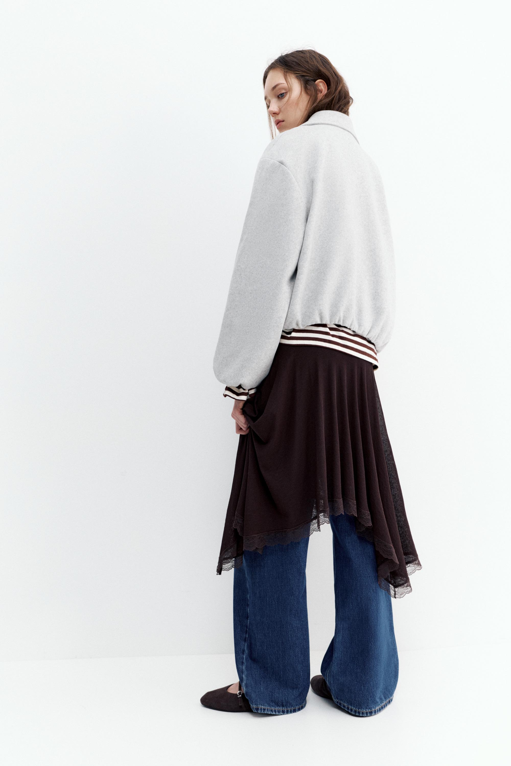 Yumuşak kumaş balon ceket - Görsel 44