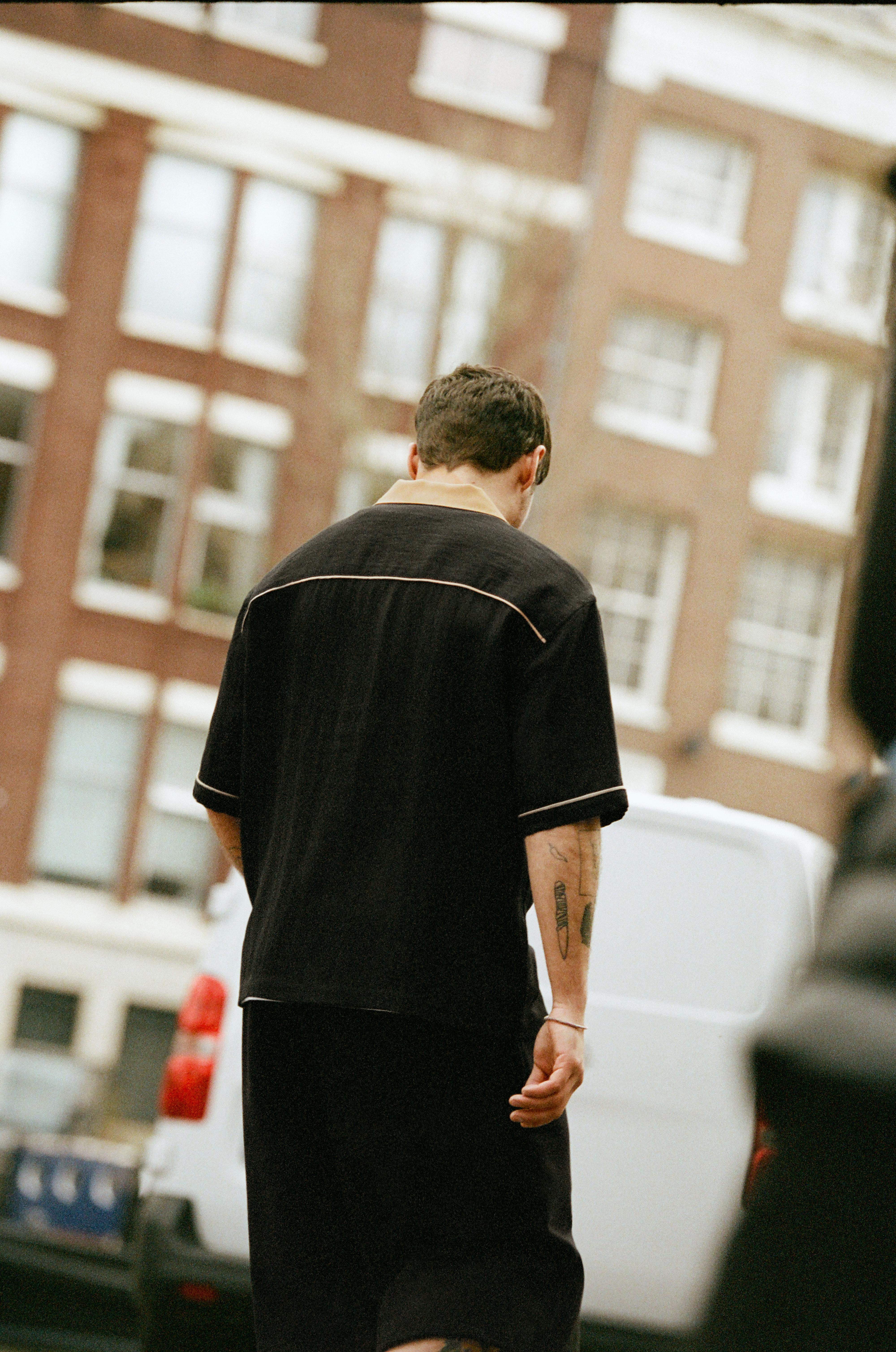 Bowling short sleeve shirt — Black