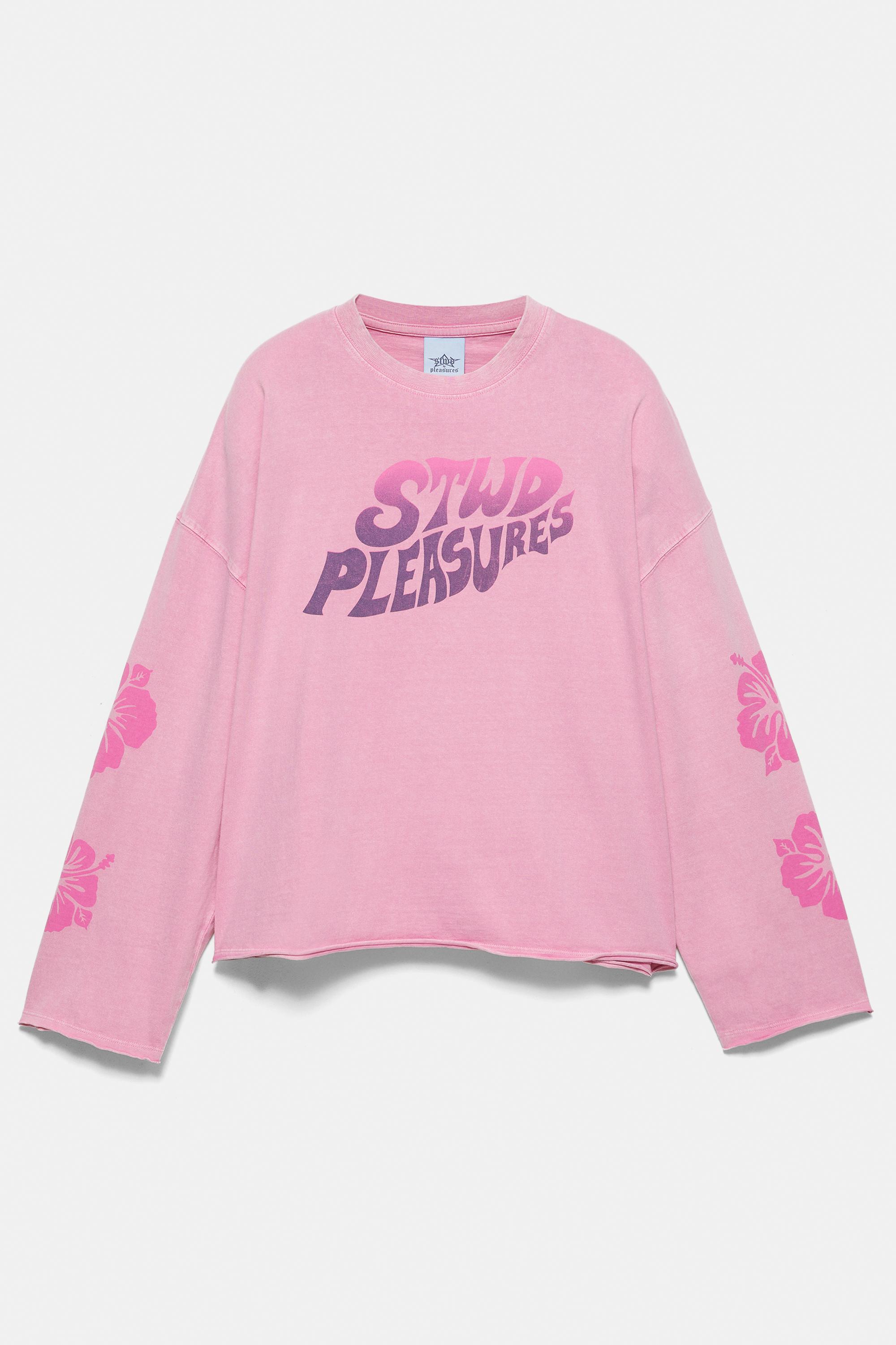 Pleasures x STWD long sleeve T-shirt — Pink
