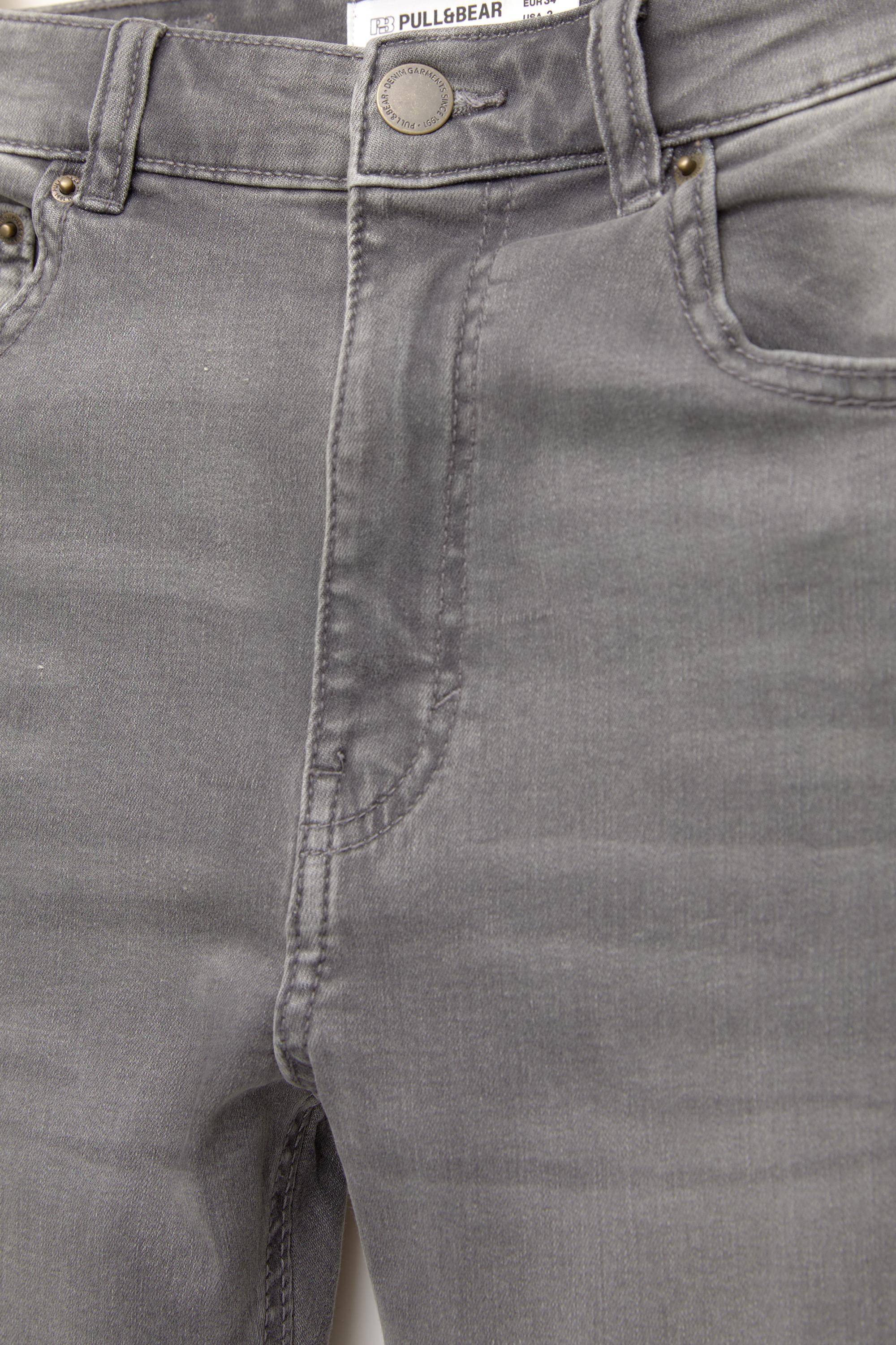 High-waist skinny jeans — Grey