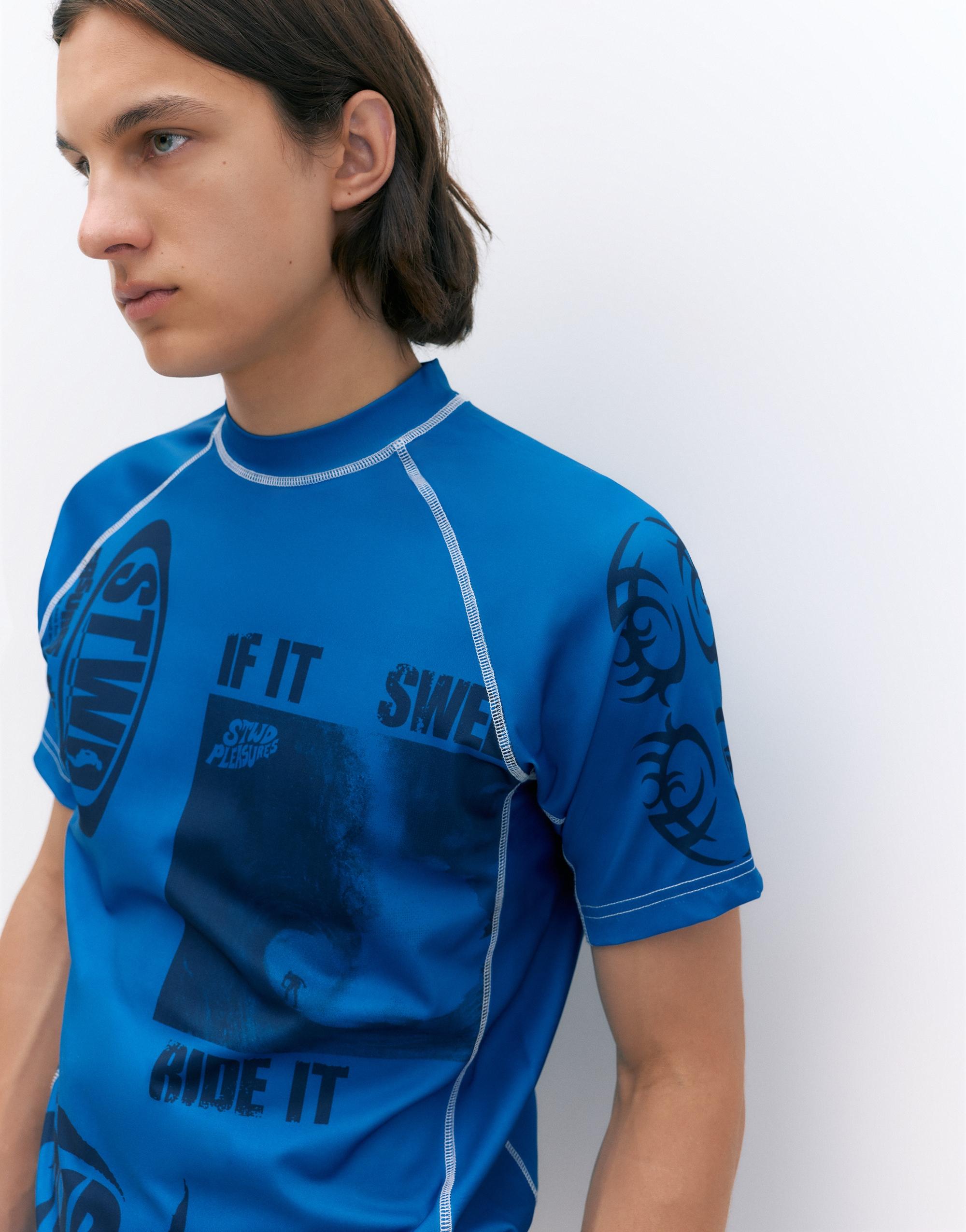 Pleasures x STWD T-shirt — Blue