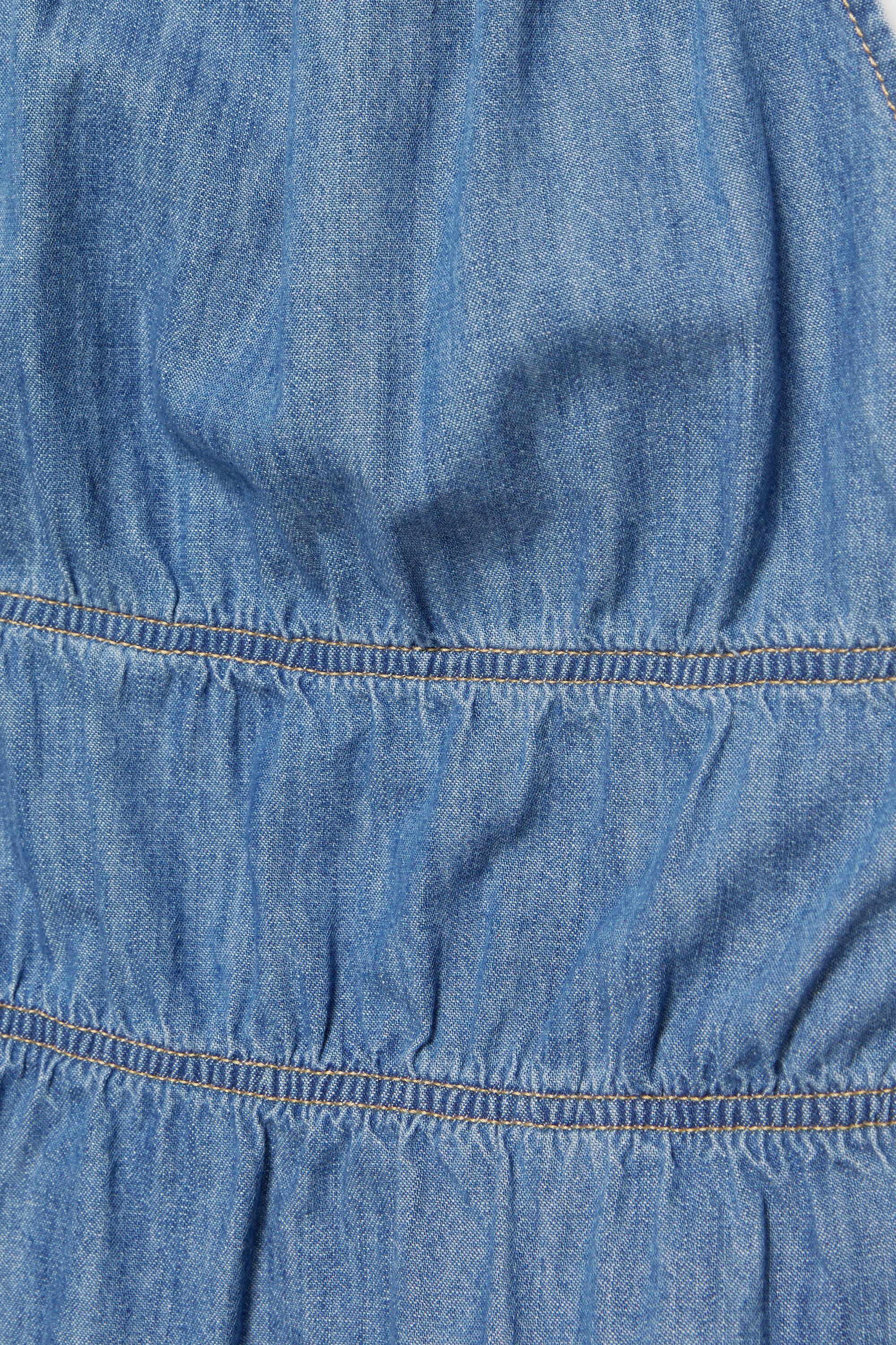Open back denim top — Pale blue