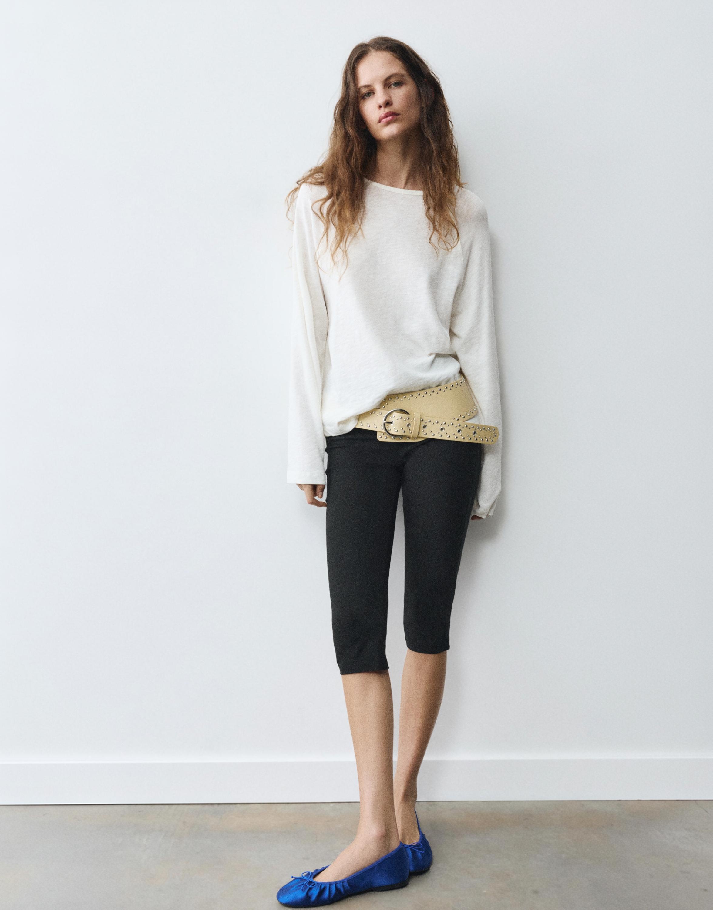 Long sleeve raglan T-shirt — Off white