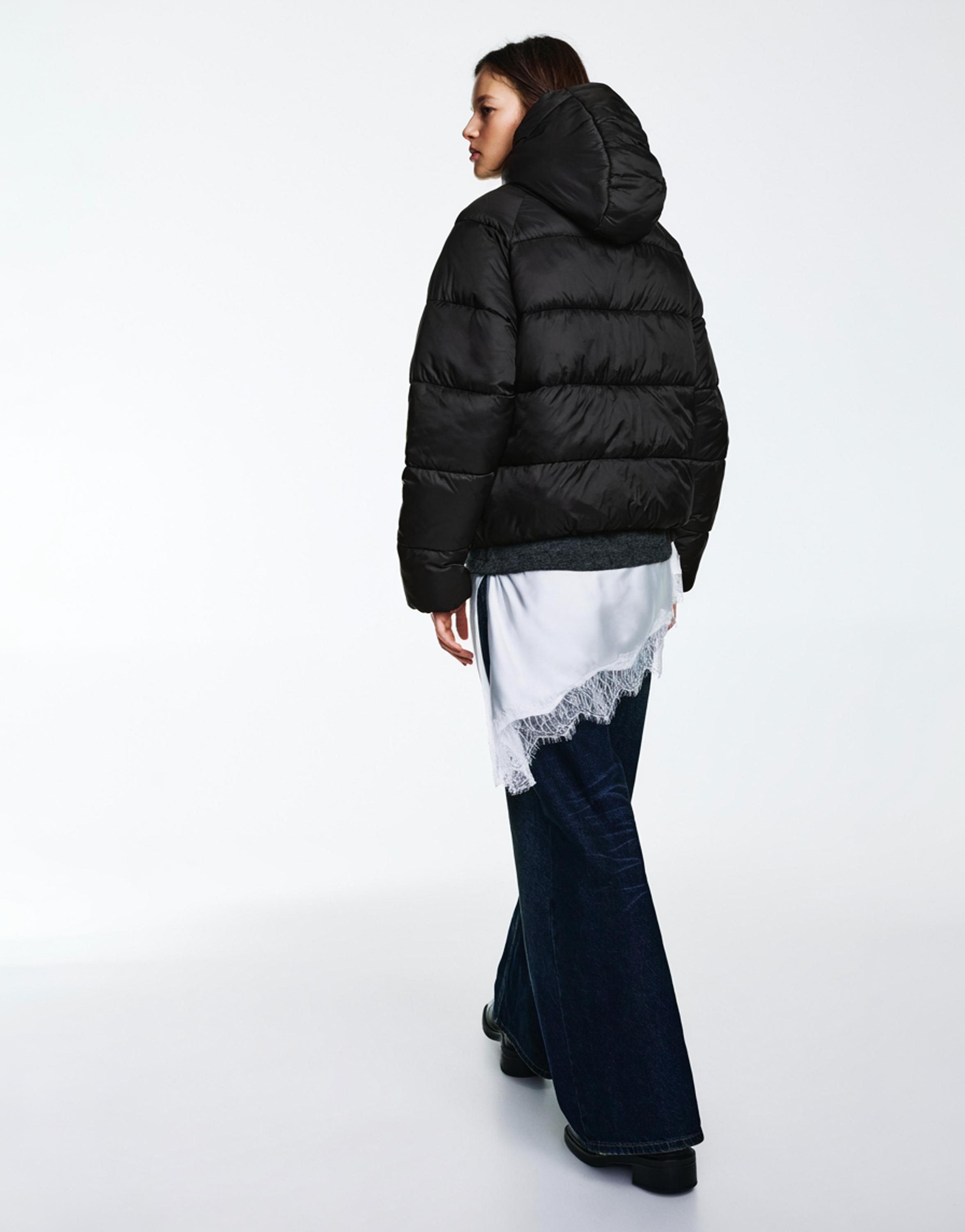 Puffer jacket — Black
