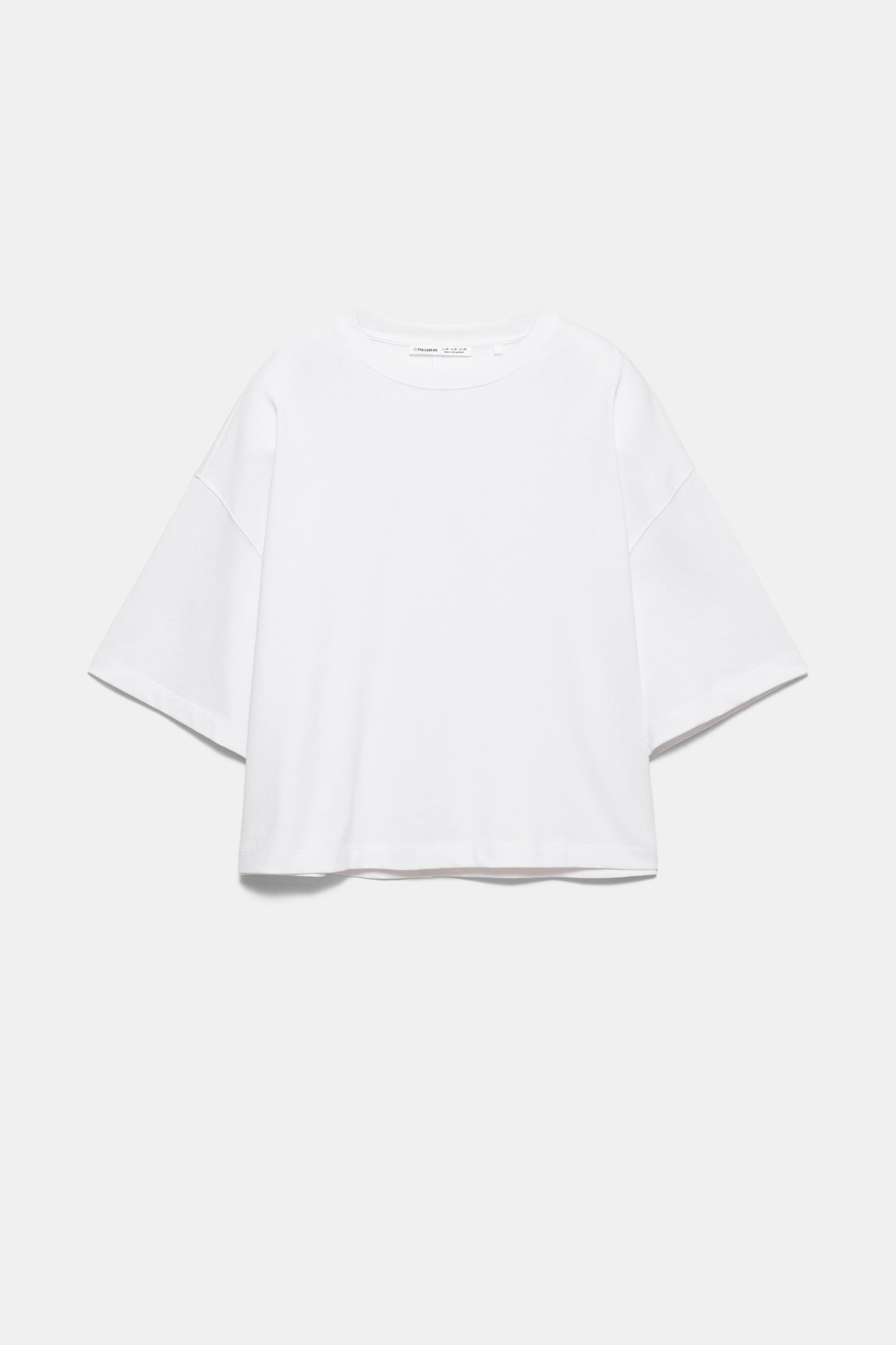 Boxy fit short sleeve T-shirt — White